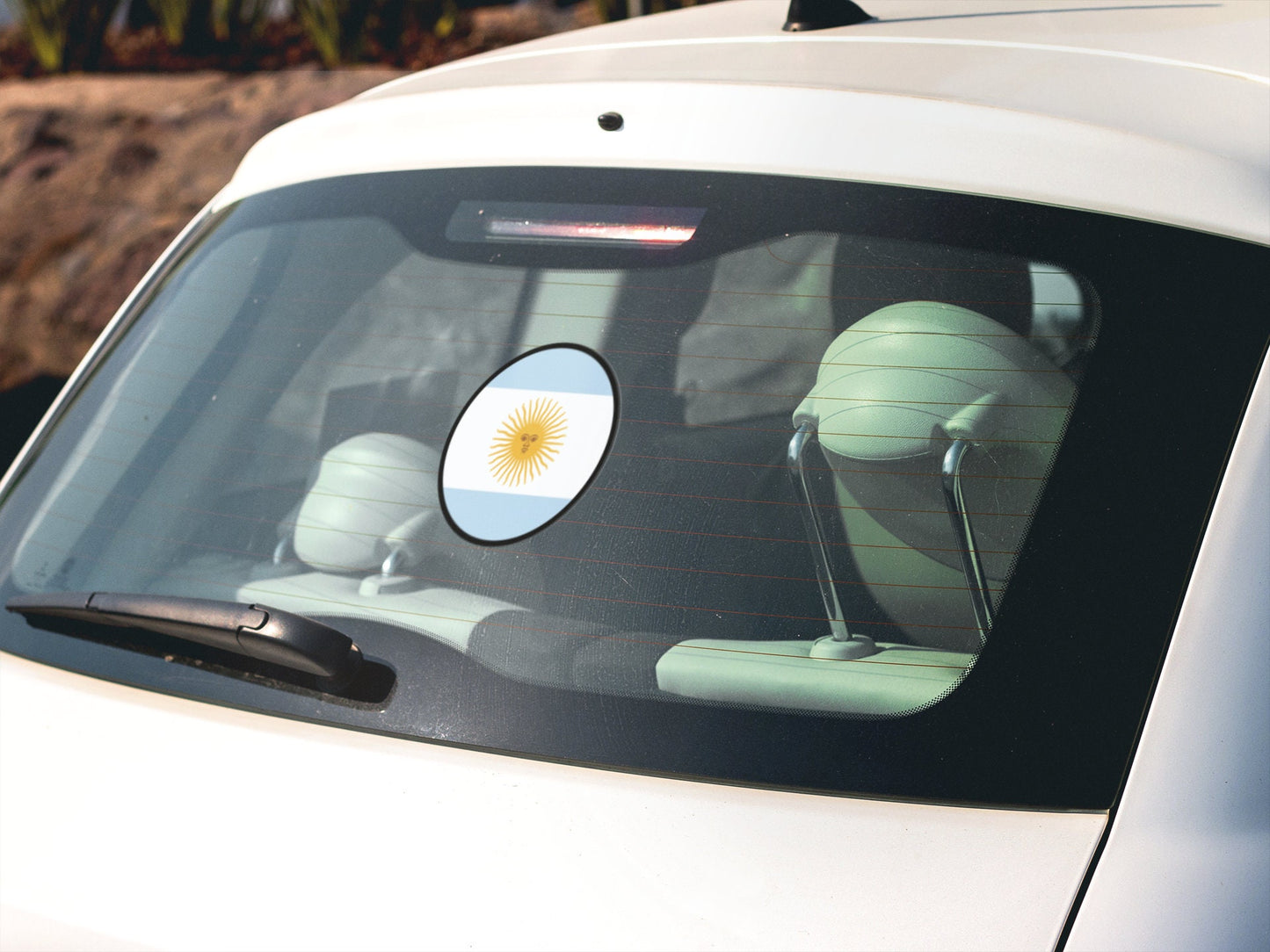 Argentina Flag Circle Sticker Decal