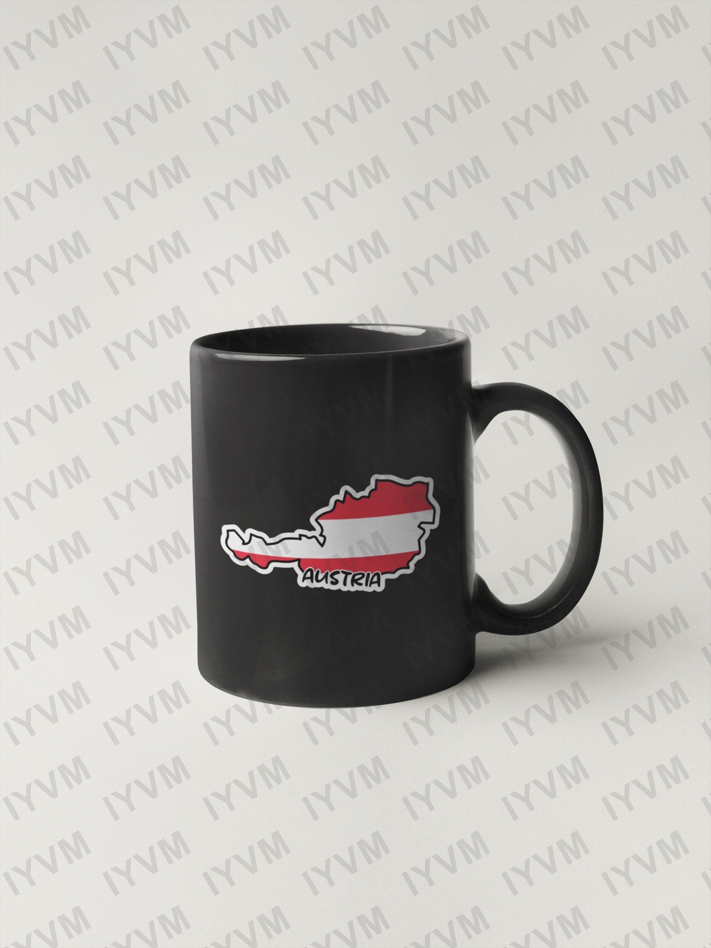 Austria Map Flag Sticker Decal / Vienna / Republic of Austria