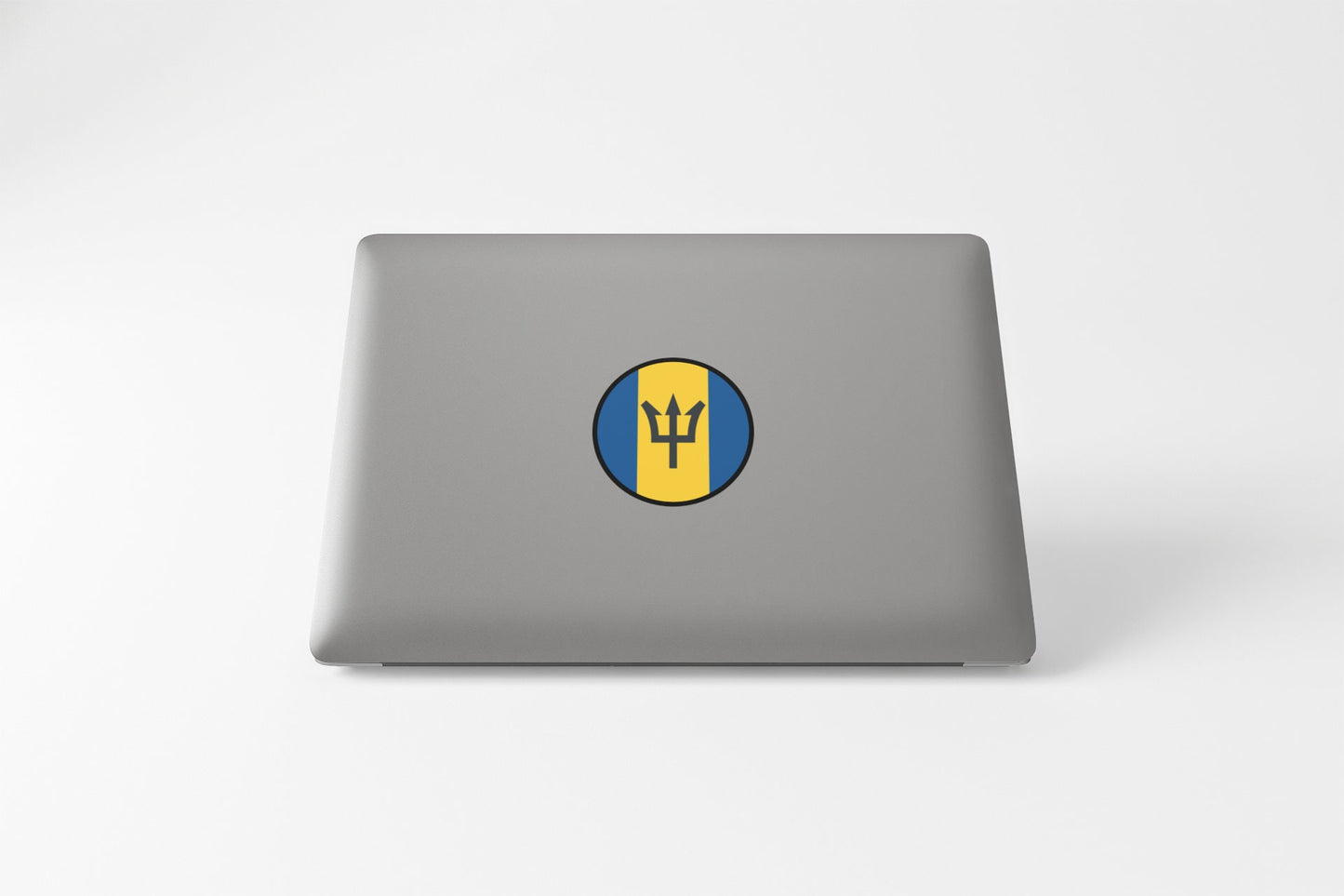 Barbados Flag Circle Sticker Decal