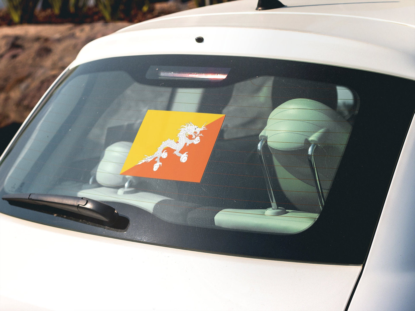 Bhutan Flag Sticker Decal