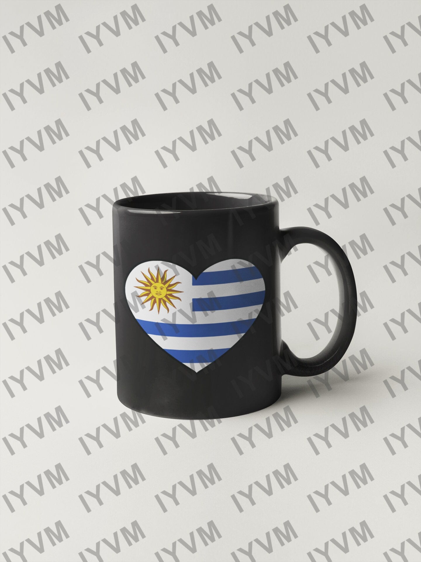 Uruguay Flag Heart Sticker Decal / Oriental Republic of the Uruguay / Libertad o Muerte / Montevideo / Uruguayan / Portuguese