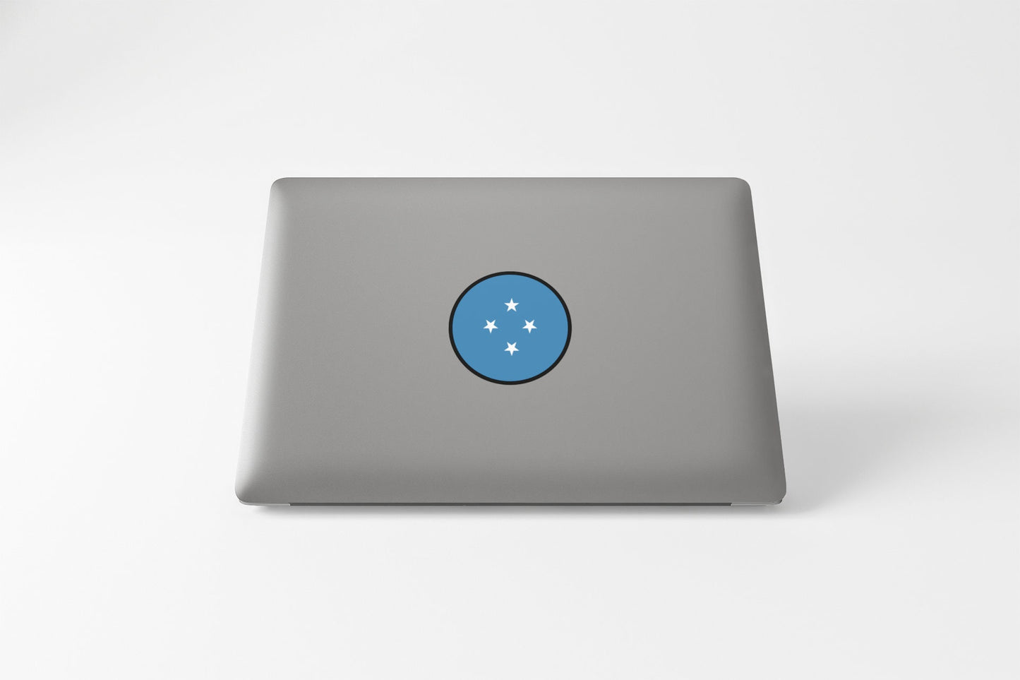 Micronesia Flag Circle Sticker Decal