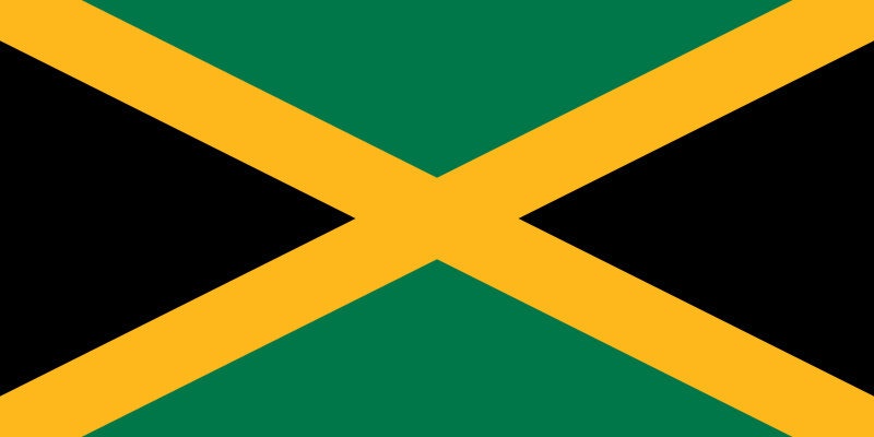 Jamaica Flag Iron On Heat Transfer Vinyl HTV / Jumieka / Kingston / Jamaican / Out of Many, One People