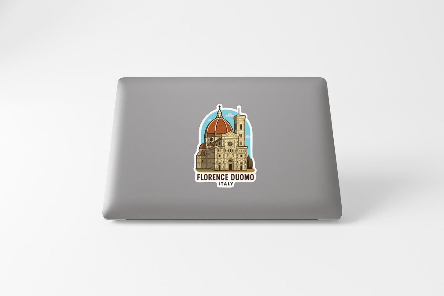 A sticker depicting the Florence Duomo, a famous cathedral in Florence, Italy.