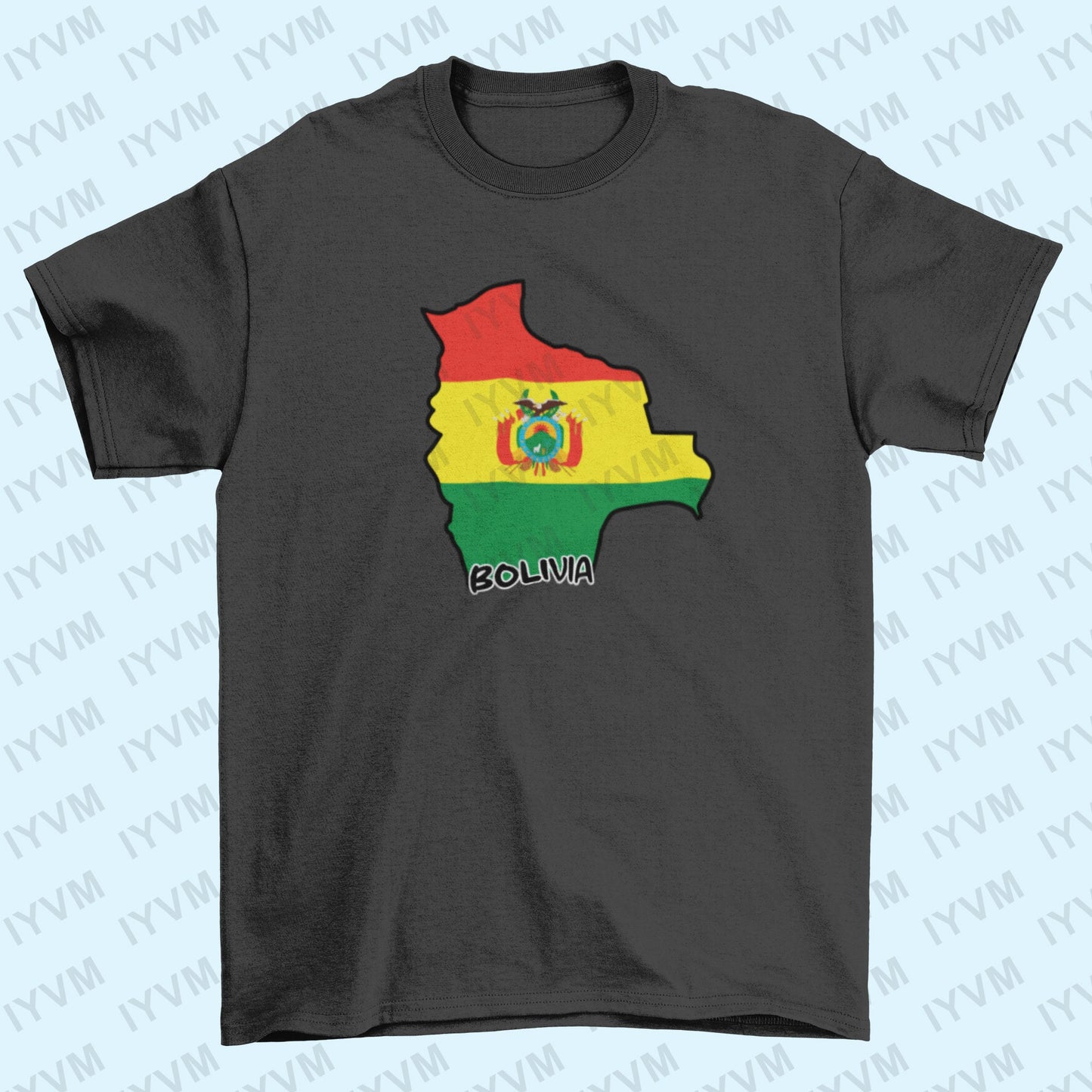 Bolivia Map Iron On Heat Transfer Vinyl HTV / Sucre / La Unión es la Fuerza / the Plurinational State of Bolivia