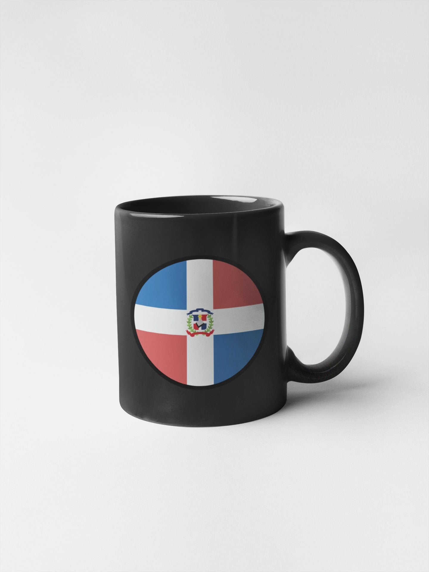 Dominican Republic Flag Circle Sticker Decal
