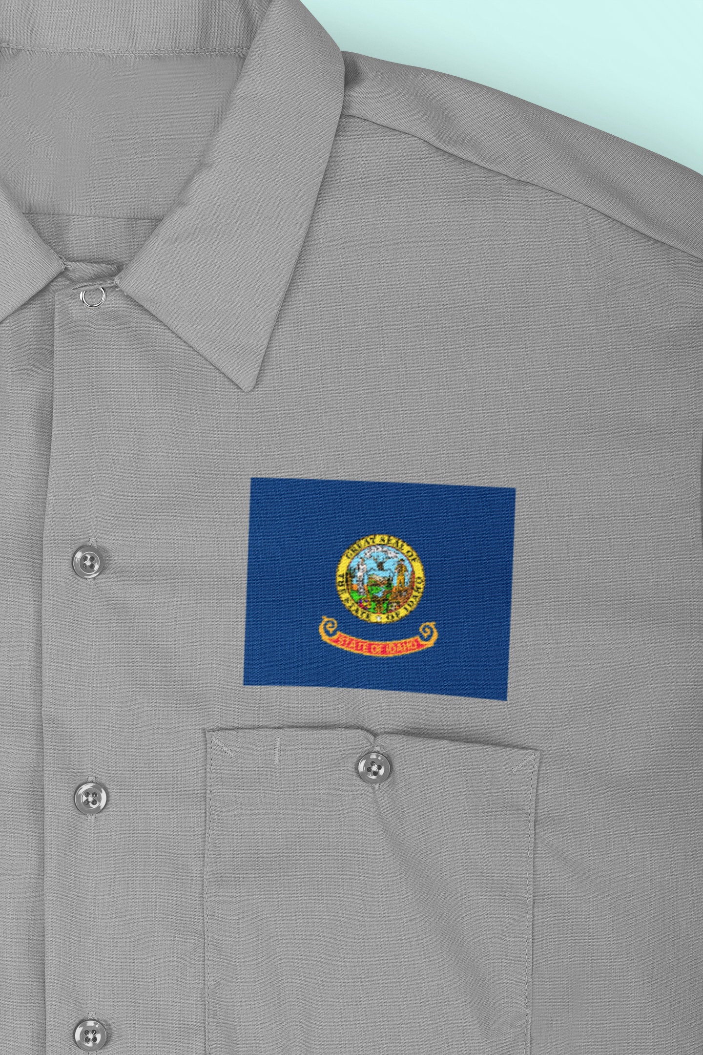 State of Idaho Flag Iron On Heat Transfer Vinyl HTV  Idaho State  Boise  The Gem State  Gem of the Mountains  Little Ida / Spud State