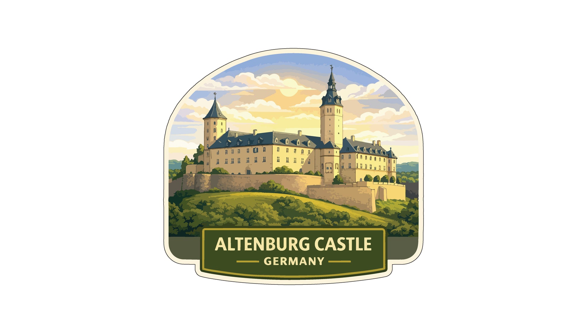 a castle, specifically the Altenburg Castle, located in Germany.