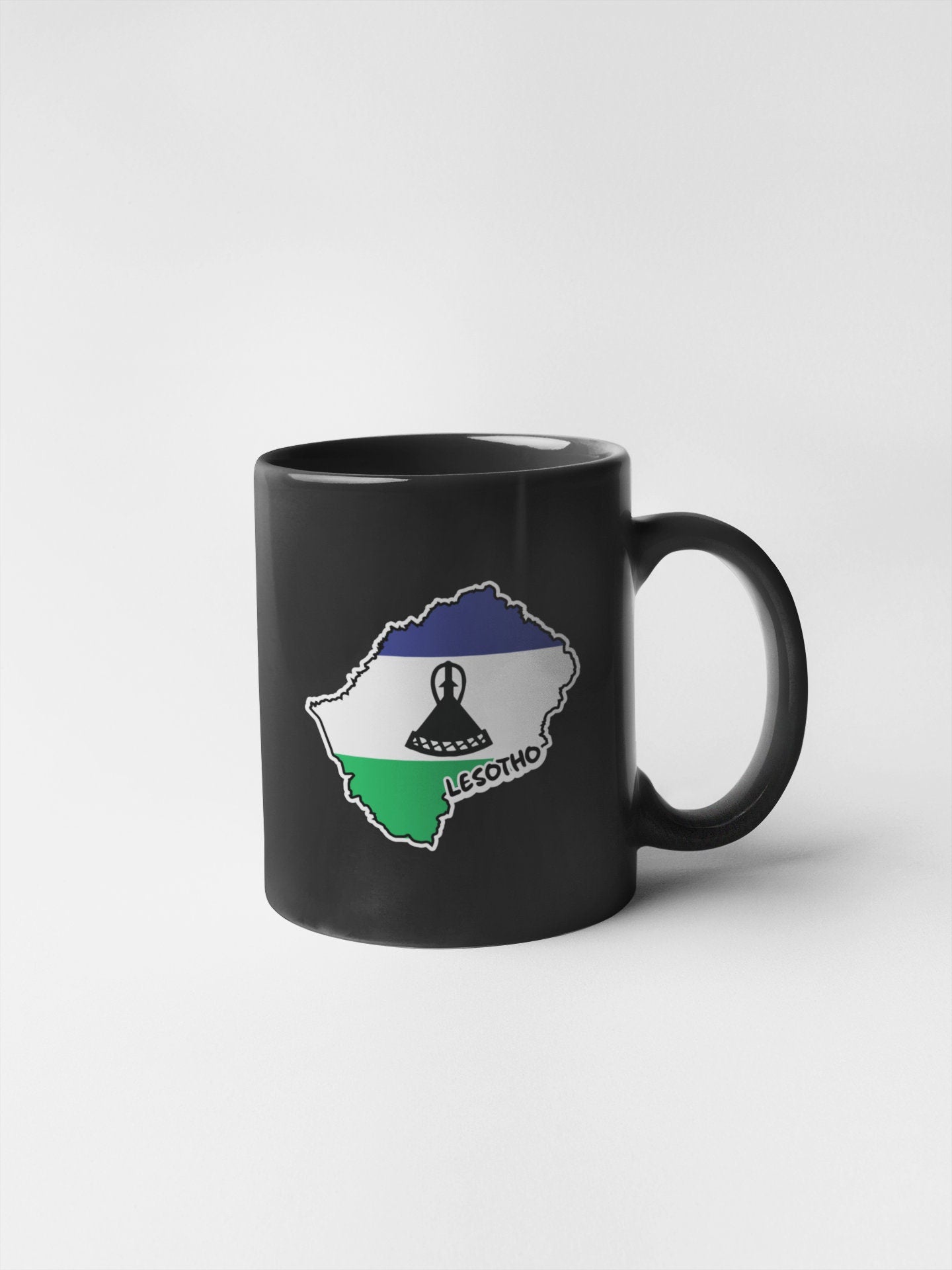 Lesotho Map Flag Sticker Decal