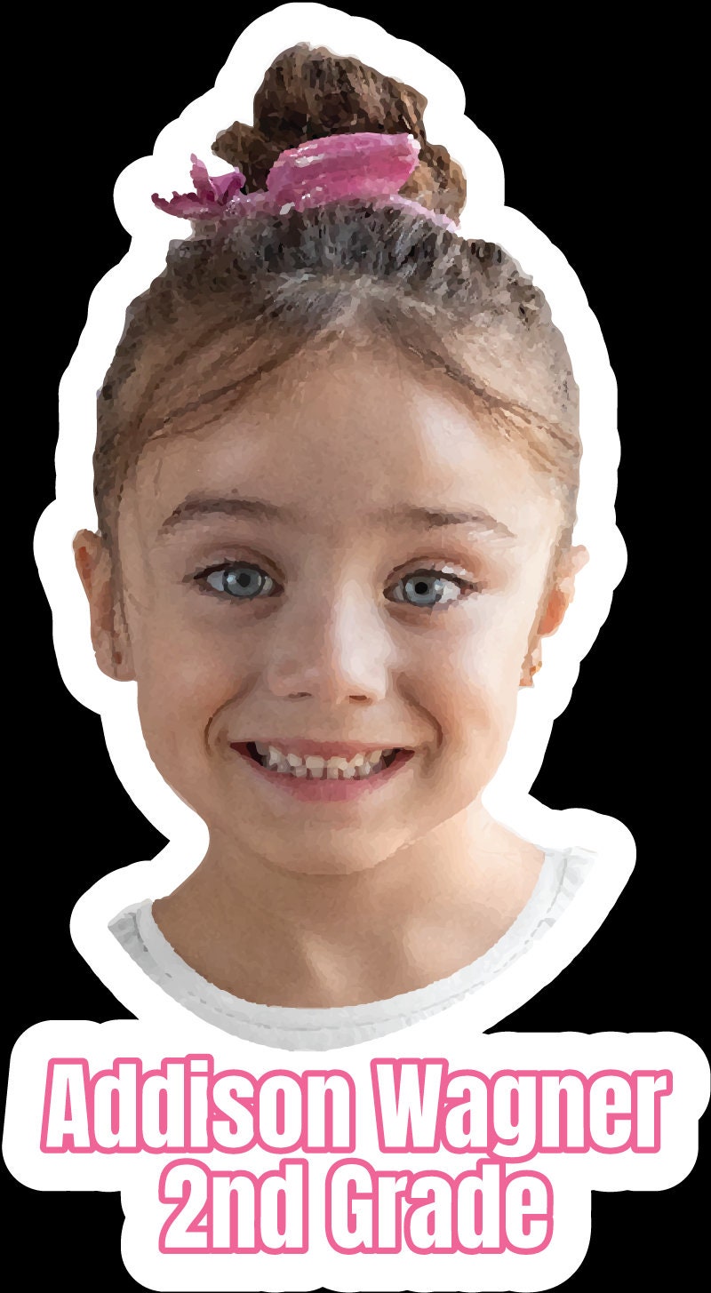 Back to School School Children Customized Name Tag Sticker Decal Grade School Primary School Pre-School Kindergarten Elementary Name Label