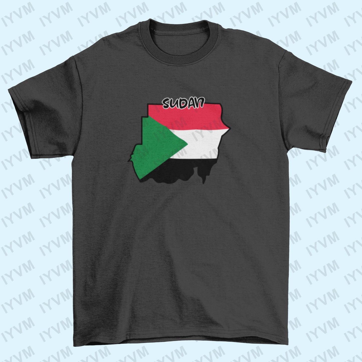 Sudan Map Iron On Heat Transfer Vinyl HTV / Republic of the Sudan / North Sudan / Khartoum / Omdurman / Sudanese