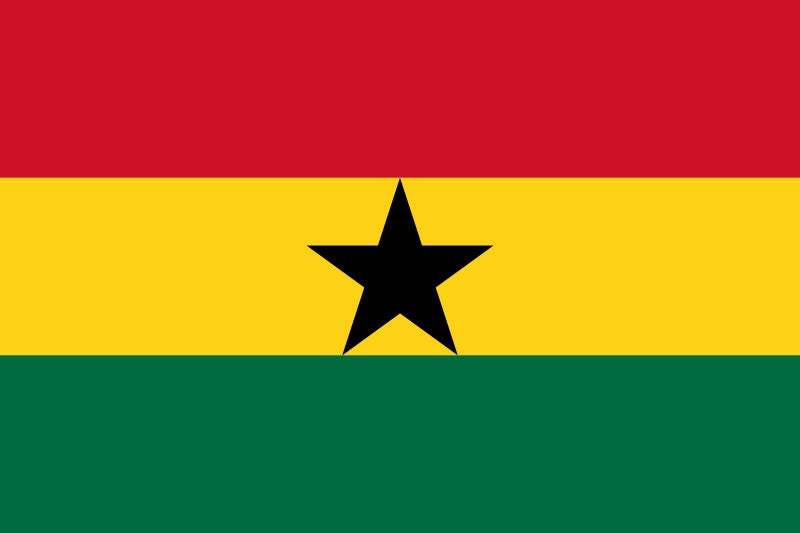 Ghana Flag Sticker Decal / Republic of Ghana / Freedom and Justice / Accra / Ghanaian