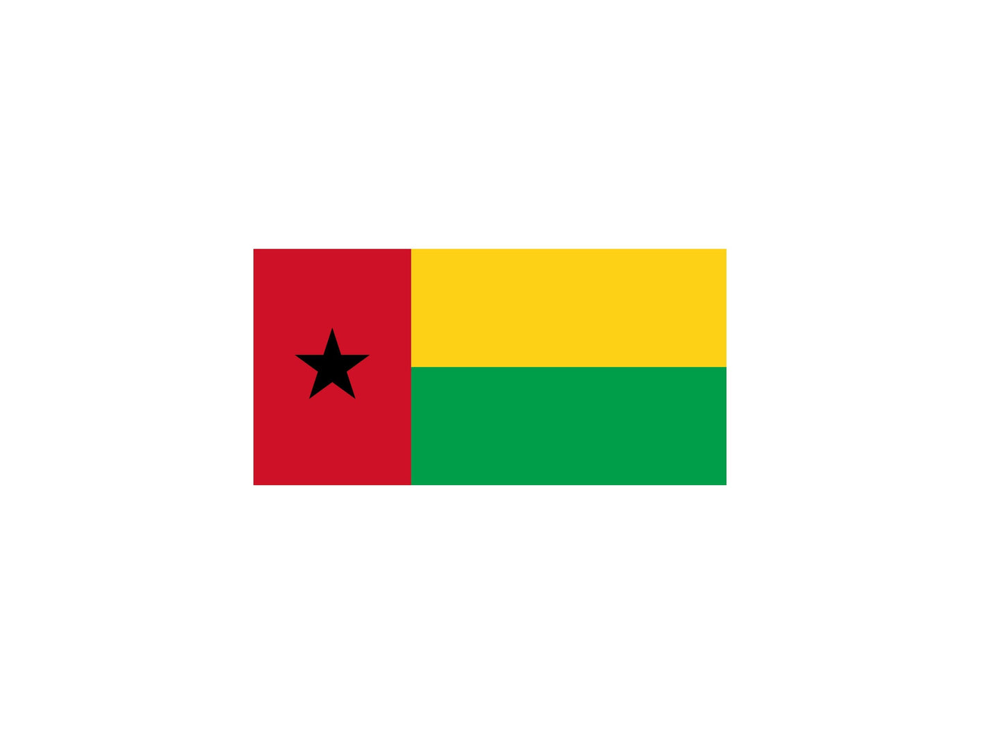 Guinea-Bissau Flag Sticker Decal