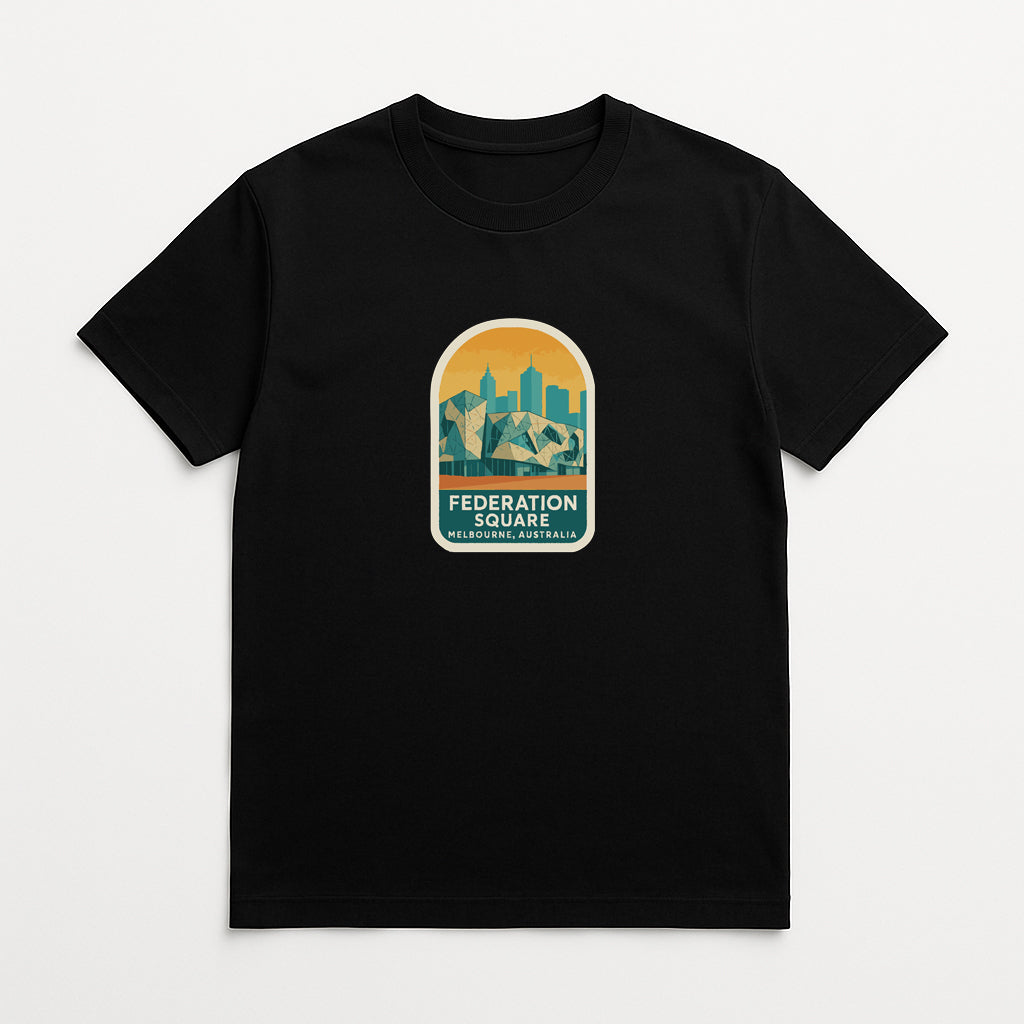 Melbourne Federation Square Australia Iron On Heat Transfer Vinyl HTV Symbolic