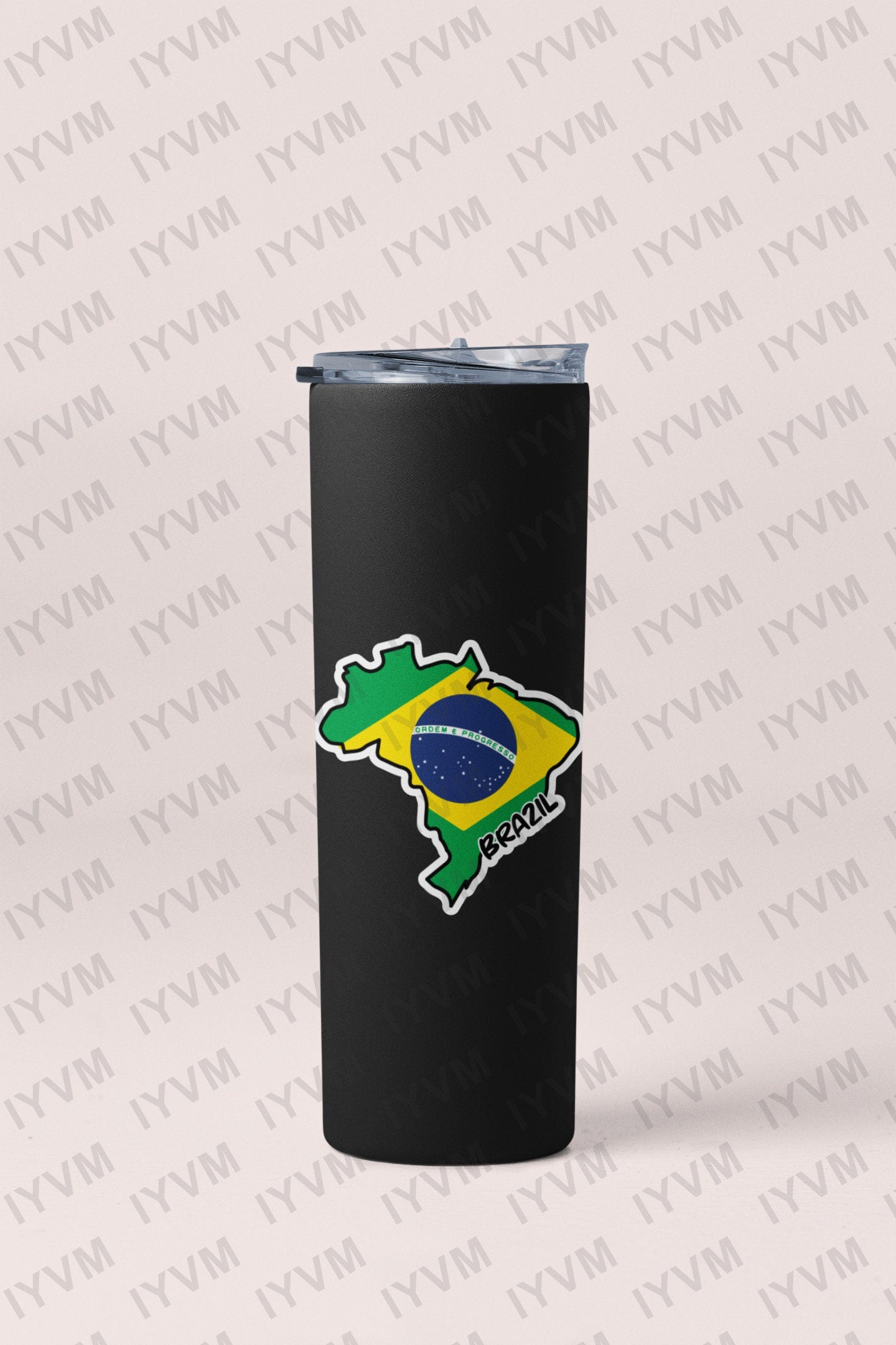 Brazil Map Flag Sticker Decal / Brasília / Federative Republic of Brazil / Brazilian / Brasil / Ordem e Progresso