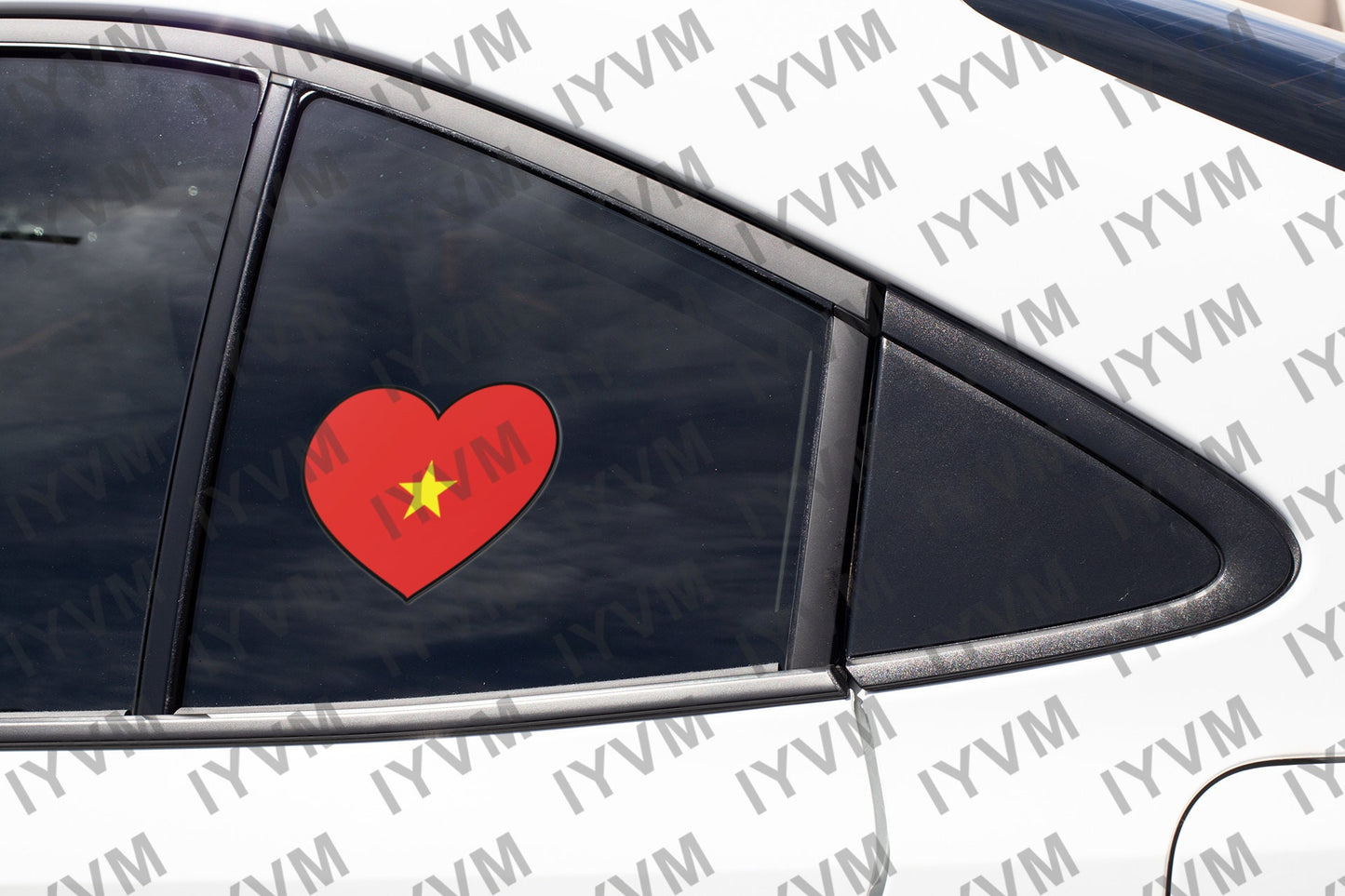 Vietnam Flag Heart Sticker Decal / Socialist Republic of Vietnam / Hanoi / Vietnamese