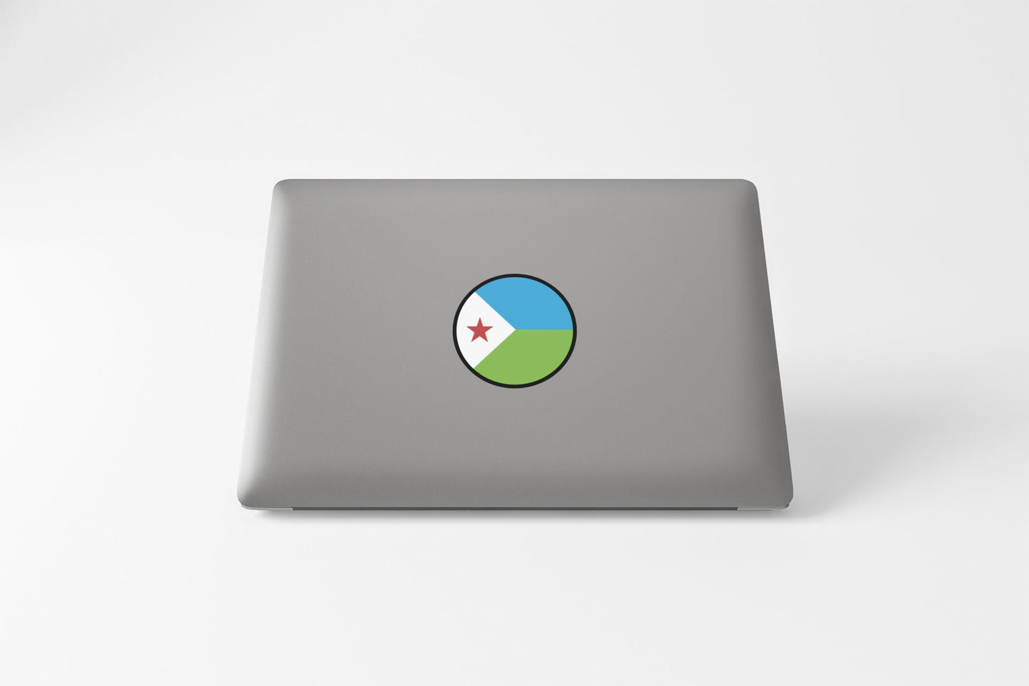 Djibouti Flag Circle Sticker Decal