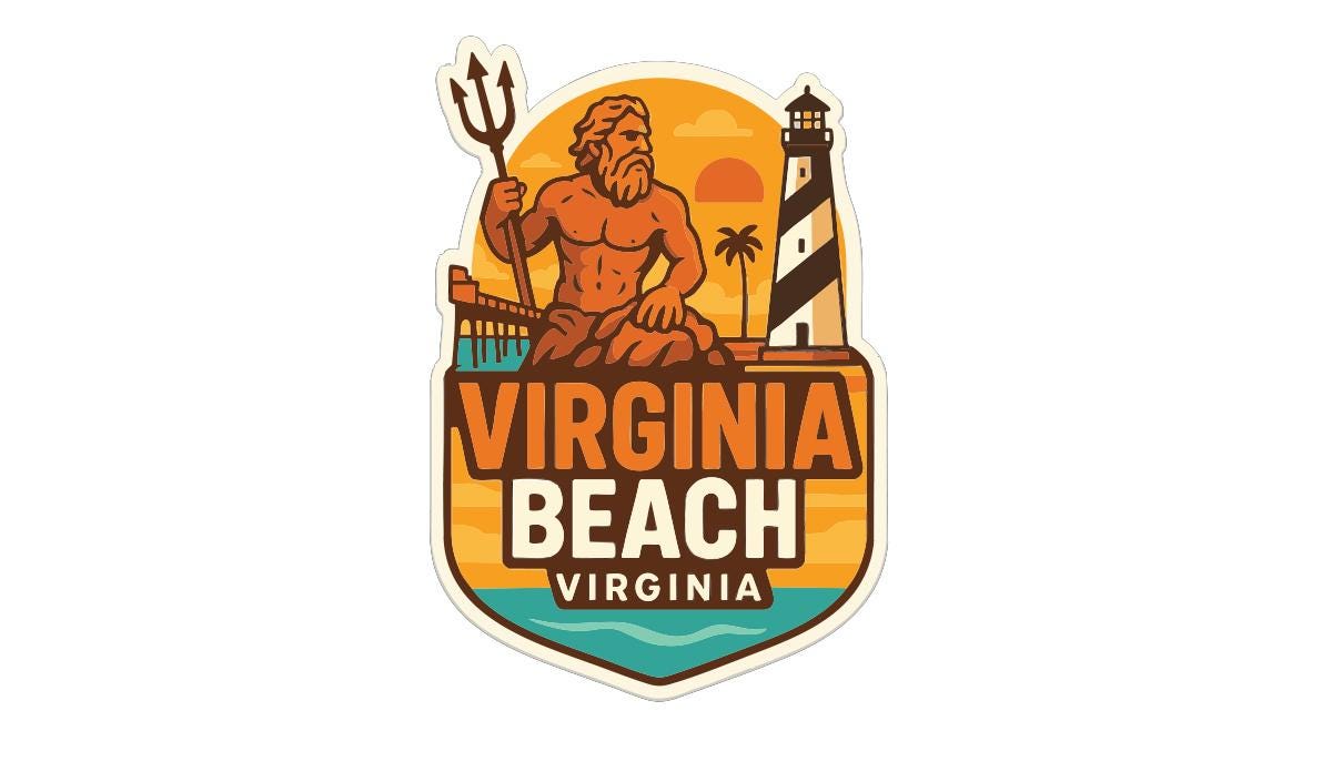 a logo for Virginia Beach, Virginia.