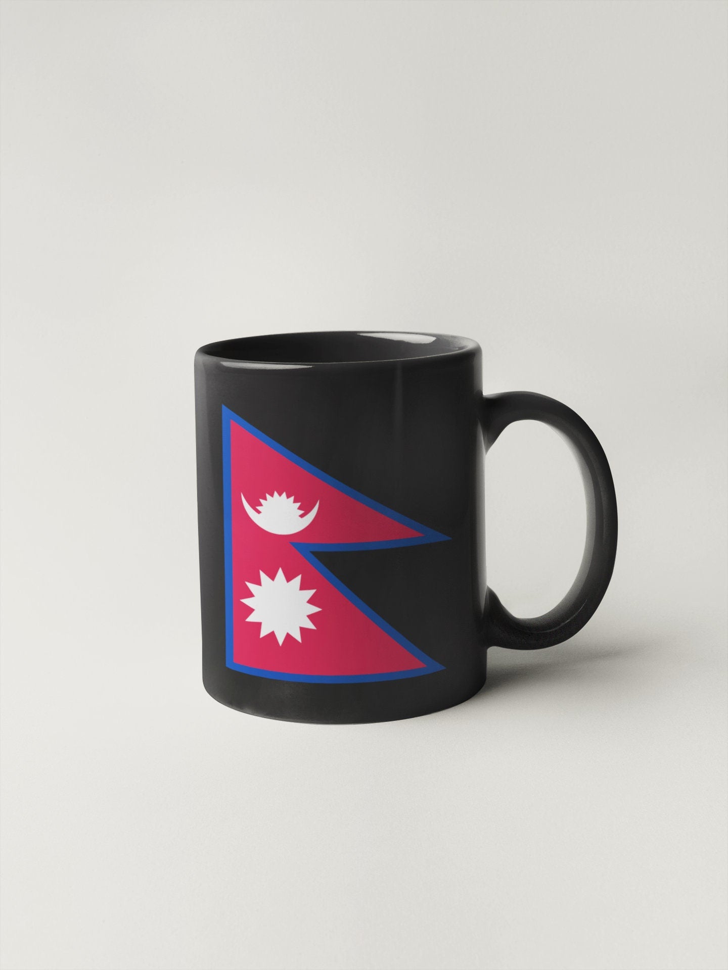 Nepal Flag Sticker Decal / Federal Democratic Republic of Nepal / "Janani Janmabhumishcha Swargadapi Gariyasi / Kathmandu / Nepali