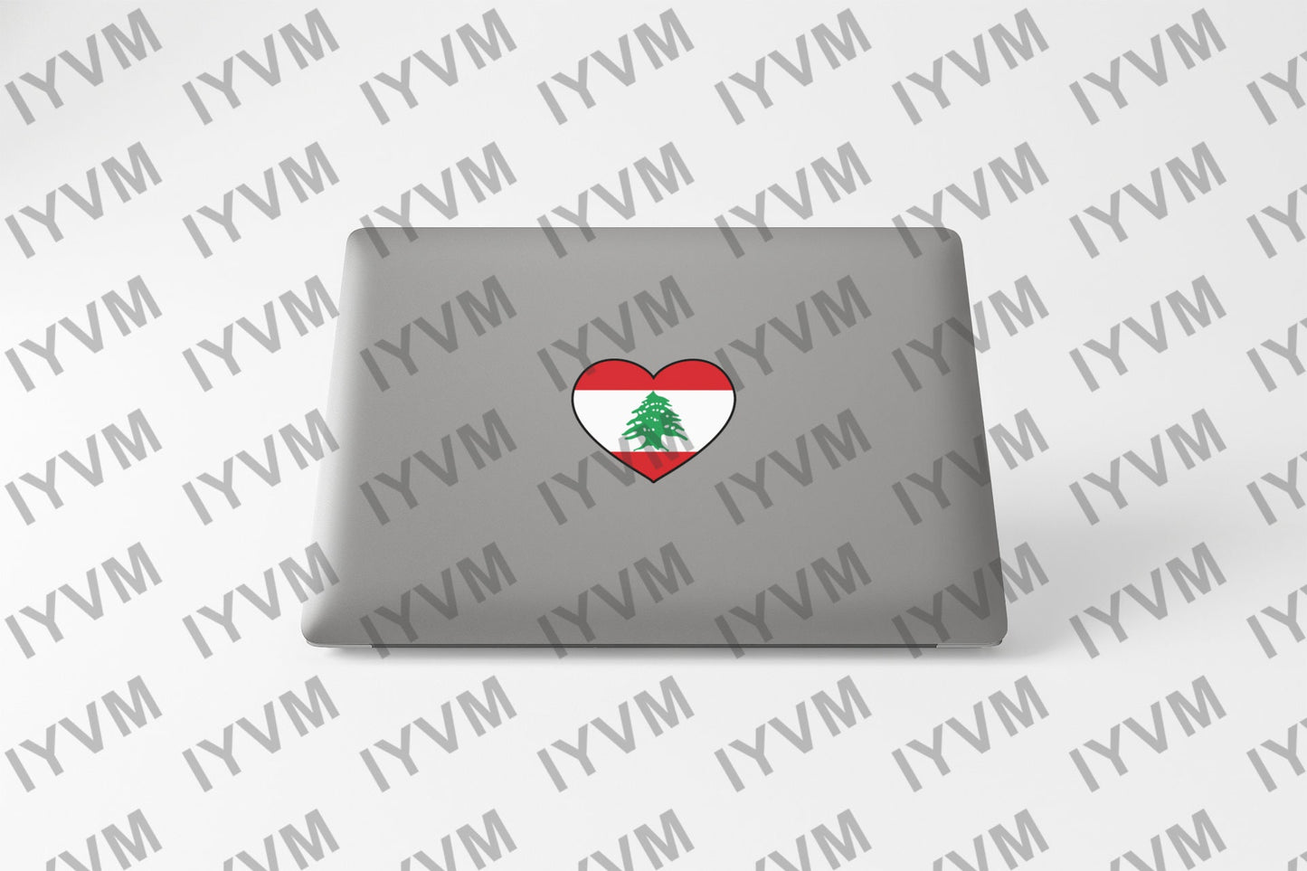 Lebanon Flag Heart Sticker Decal / Republic of Lebanon / Lebanese Republic / Beirut / Lebanese