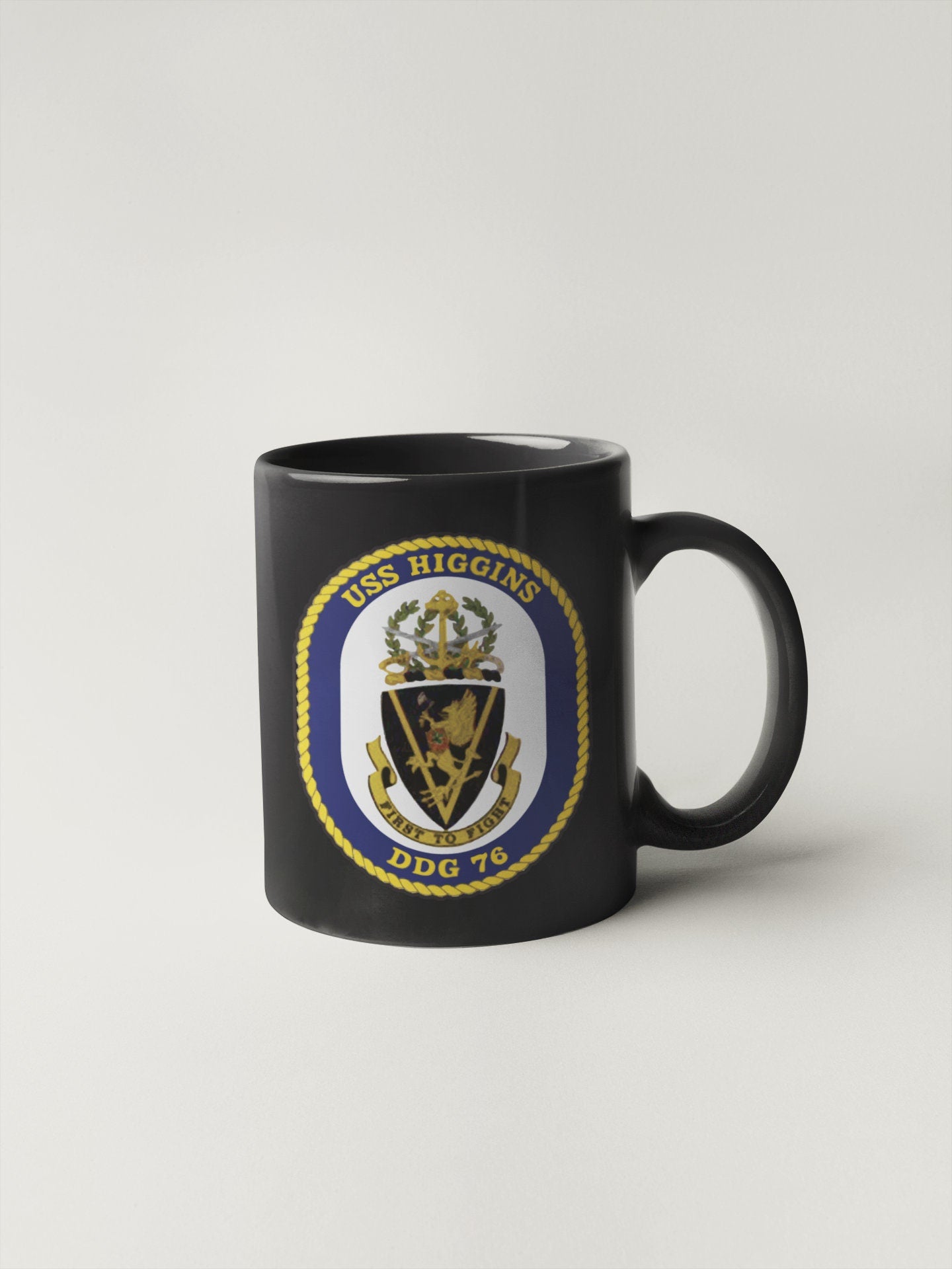 USS Higgins DDG-76 Badge Sticker Decal Arleigh Burke Class Destroyer Car Sticker Bumper Sticker for Car Emblem