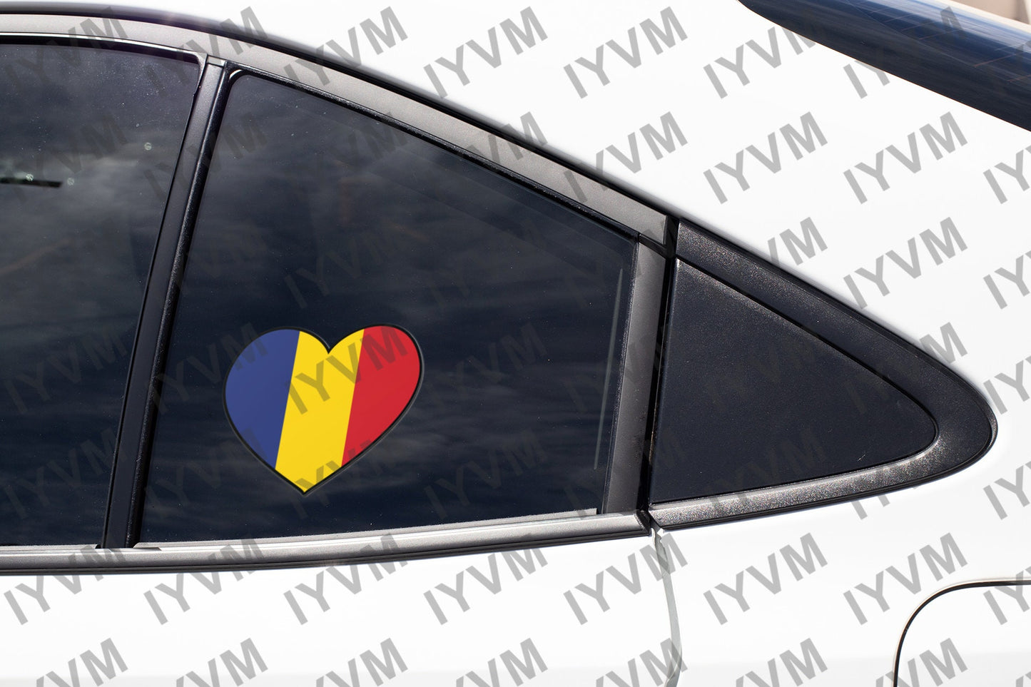 Romania Flag Heart Sticker Decal / România / Bucharest / Romanian