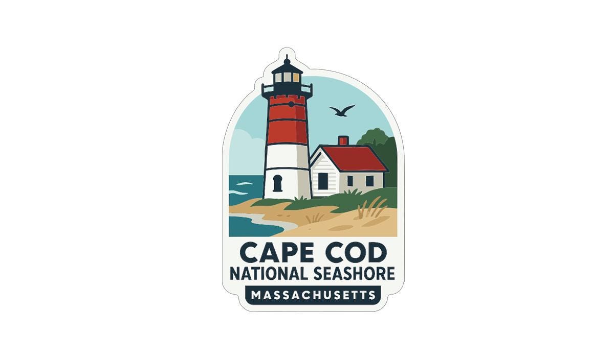 Cape Cod National Seashore Iron On Heat Transfer Vinyl HTV Symbolic Landmark