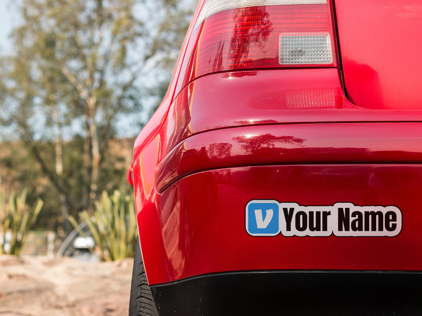 Personalized Venmo Username Sticker Decal Social Media Handle User ID Sticker Tag