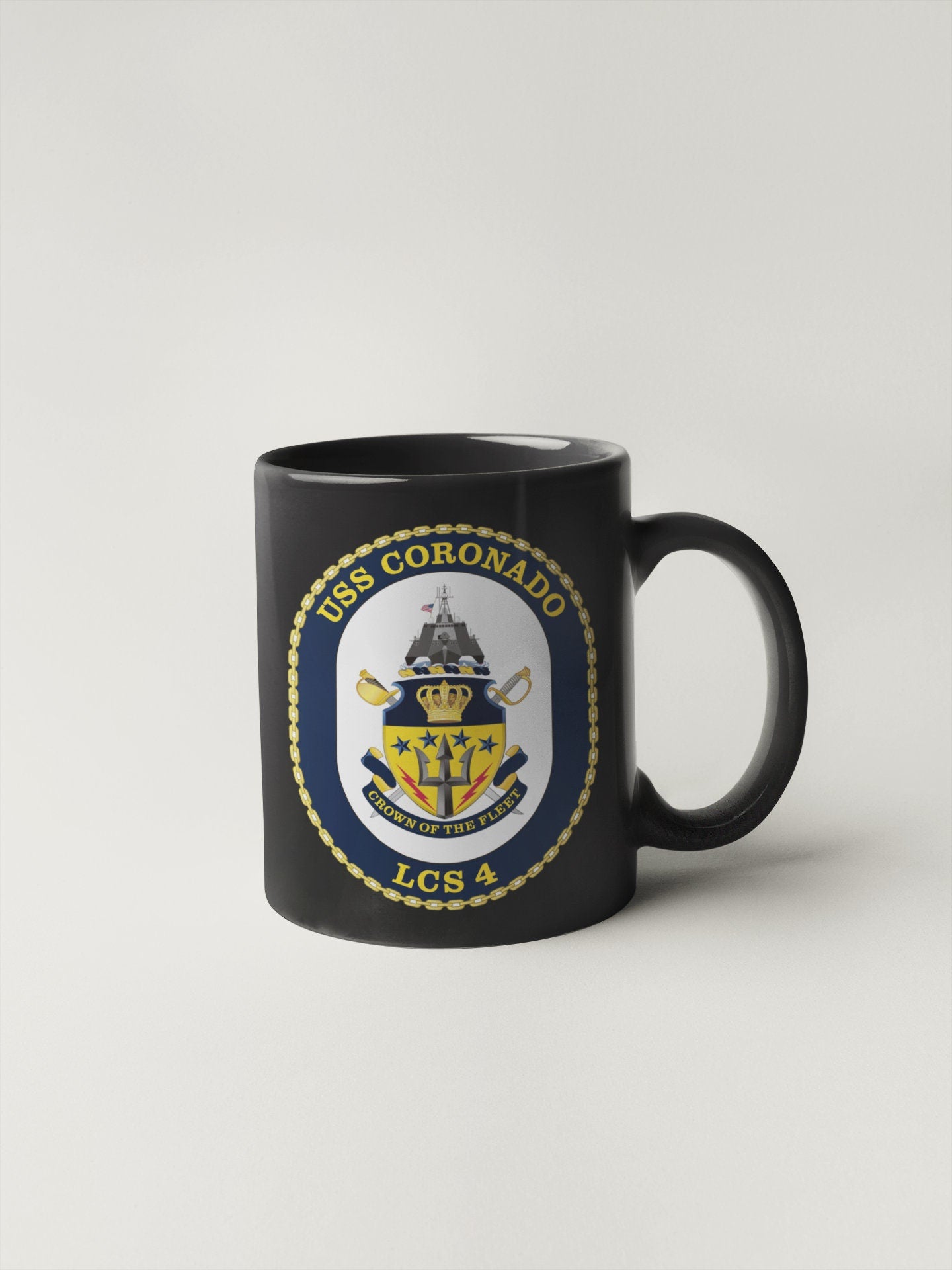 USS Coronado LCS-4 Badge Sticker Decal Independence Class Littoral combat ship Car Sticker Bumper Sticker for Car Emblem