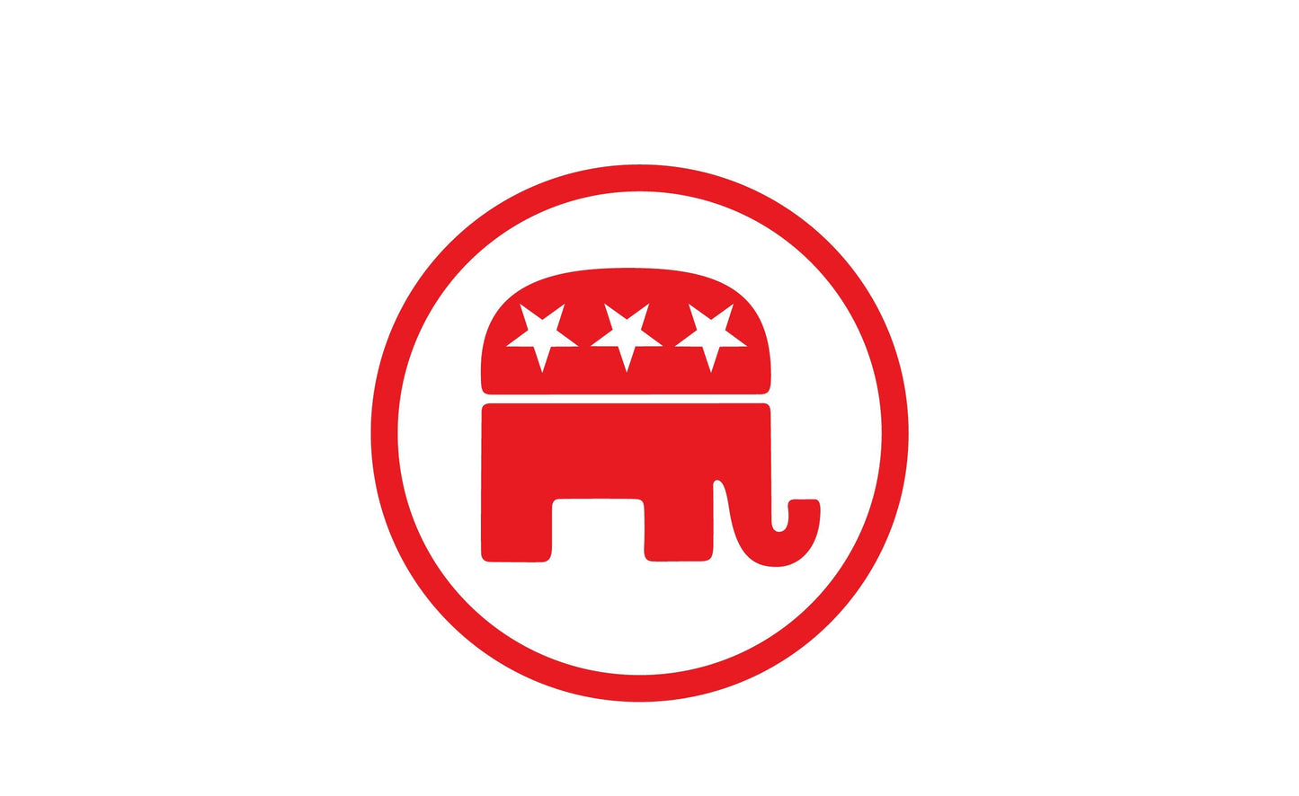 Republican Elephant Sticker Decal Republican GOP Party 2024 Presidential Election