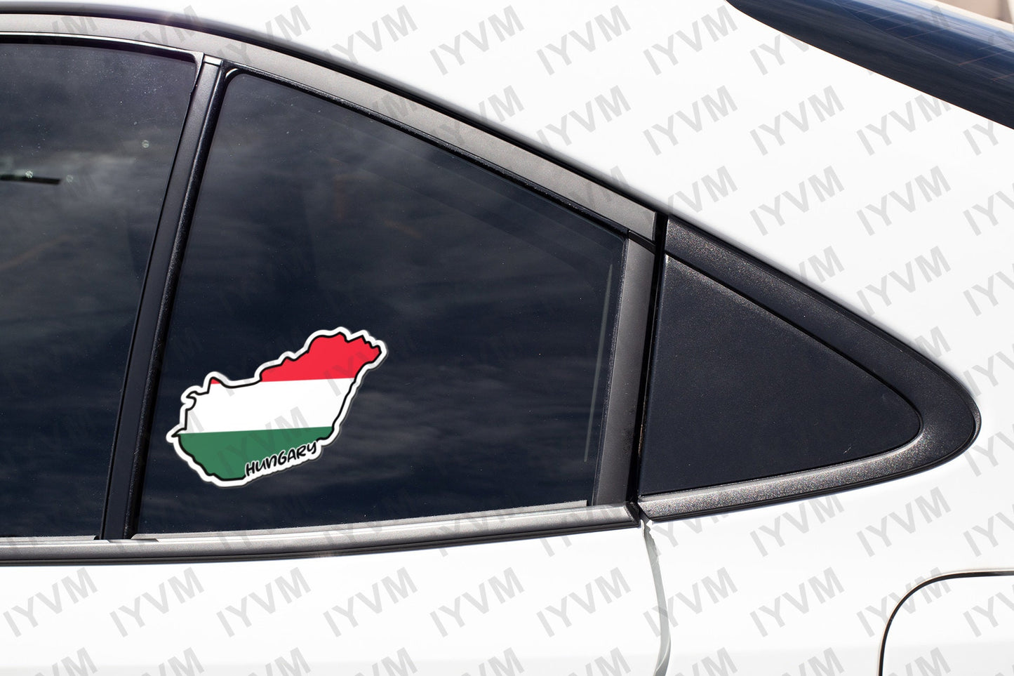 Hungary Map Flag Sticker Decal / Magyarország / Budapest / Hungarian