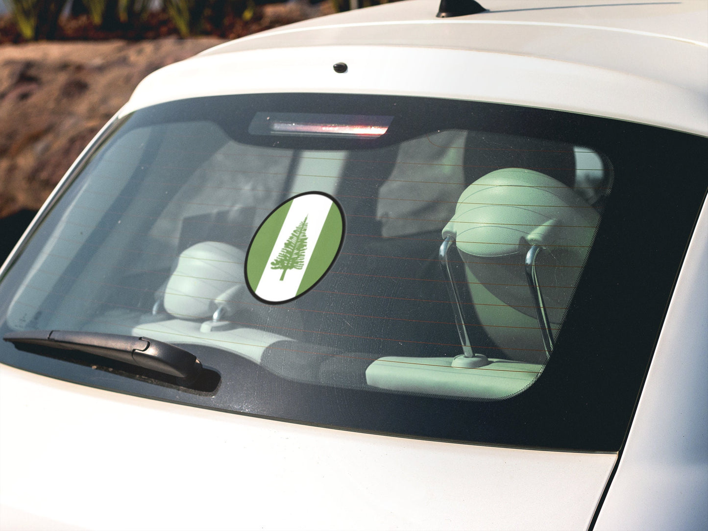 Norfolk Island Flag Circle Sticker Decal