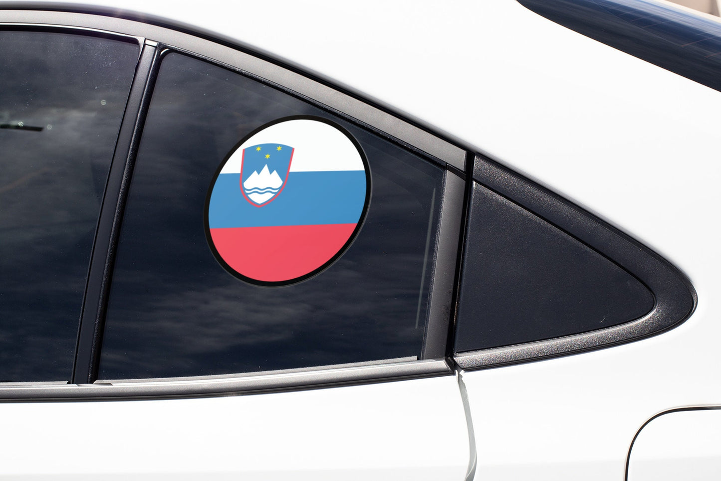 Slovenia Flag Circle Sticker Decal