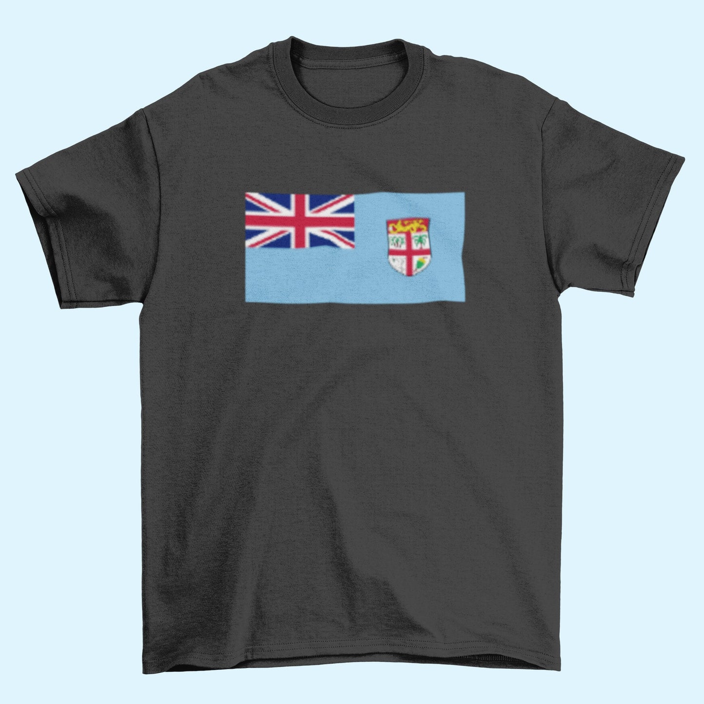 Fiji Flag Iron On Heat Transfer Vinyl HTV / Republic of Fiji / Rerevaka na Kalou ka Doka na Tui / Suva / Fijian