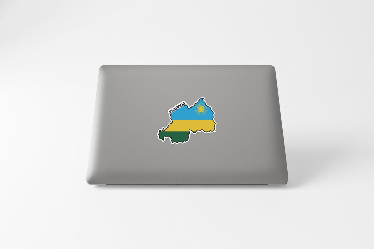 Rwanda Map Flag Sticker Decal