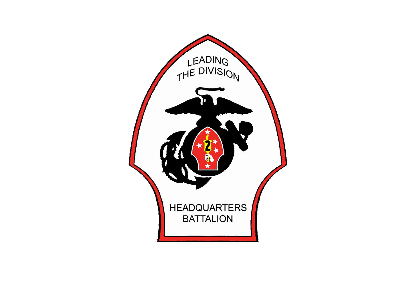 US Marine Corps Badge Sticker Decal  Headquarters Battalion 2nd Marine Division The Silent Second Car Sticker Bumper Sticker for Car Emblem