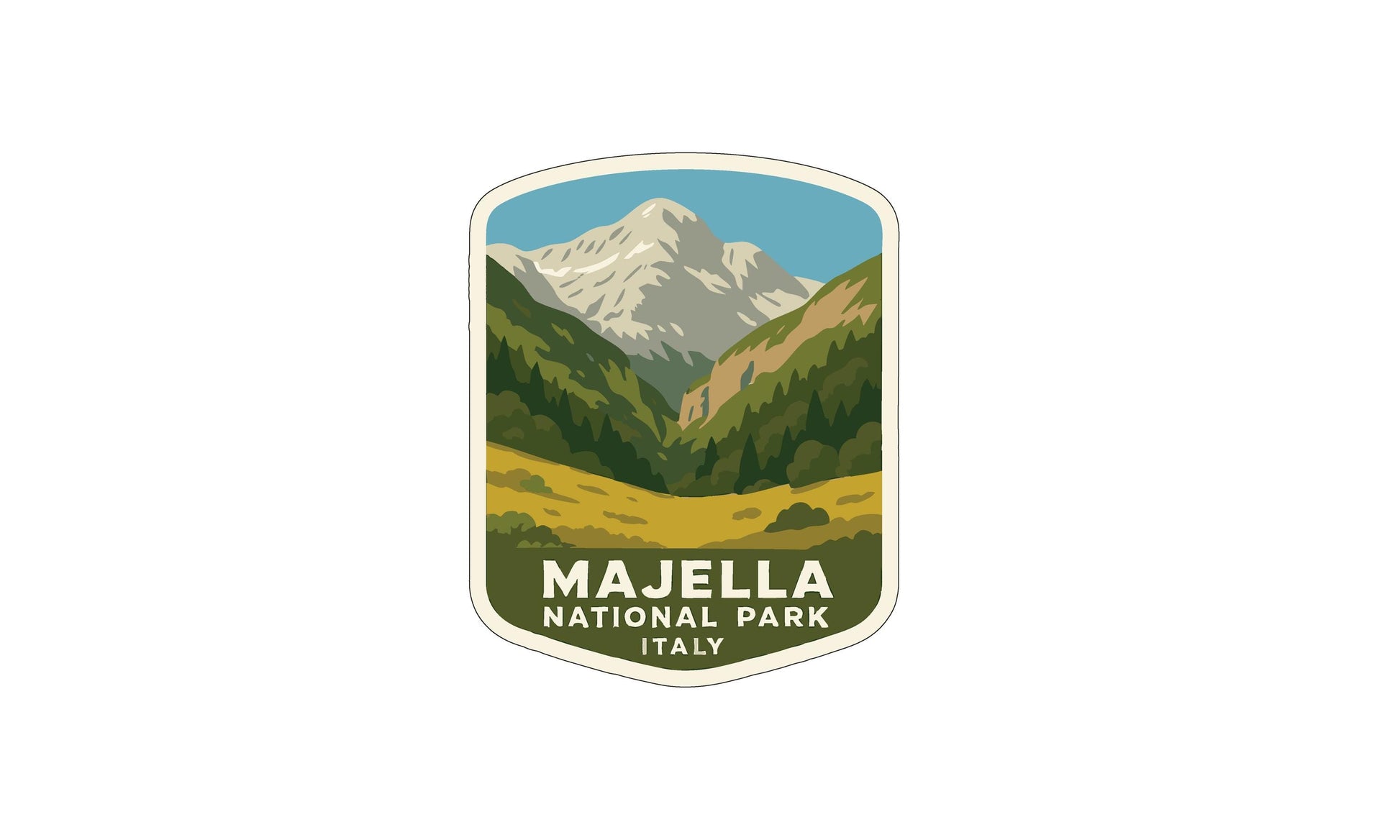 a logo for Majella National Park in Italy.