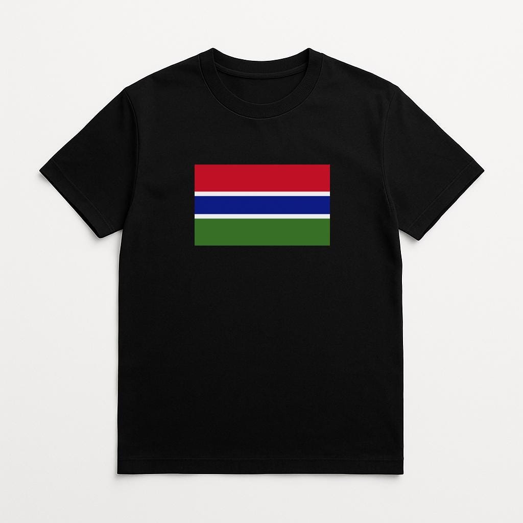 a black t - shirt with the flag of the country of south africa