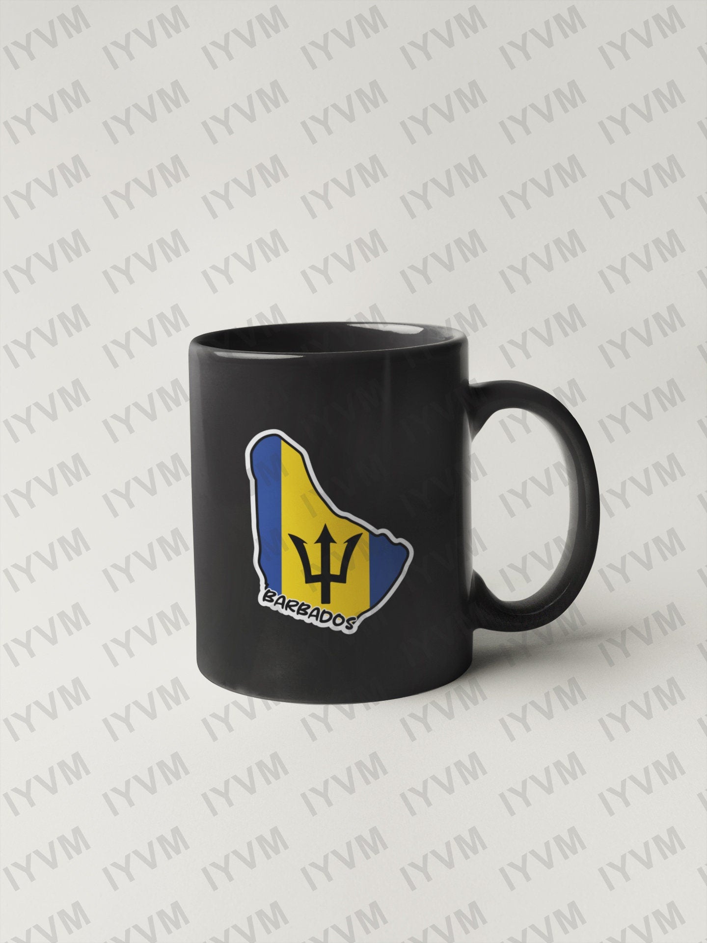 Barbados Map Flag Sticker Decal / Bridgetown  / Pride and Industry / Barbadian Bajan