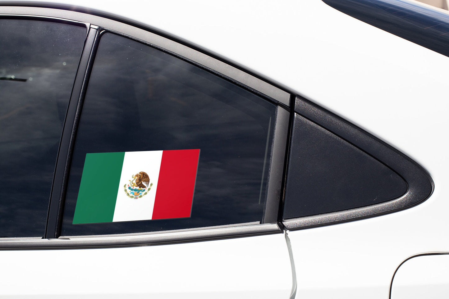 Mexico Flag Sticker Decal / United Mexican States / Estados Unidos Mexicanos / La Patria Es Primero / Mexico City