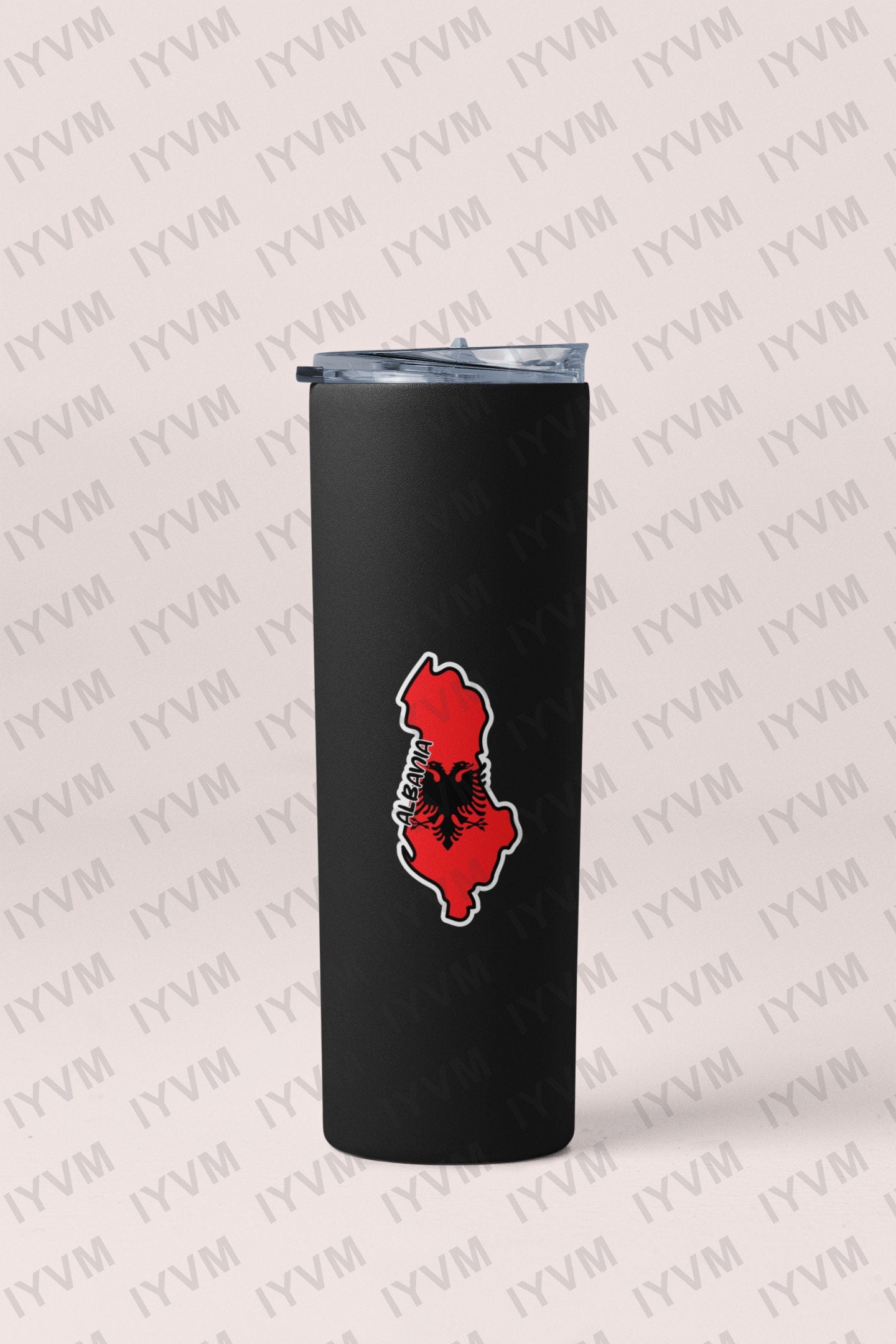 Albania Map Flag Sticker Decal / Tirana / Ti Shqipëri, më jep nder, më jep emrin Shqipëtar / Albanian