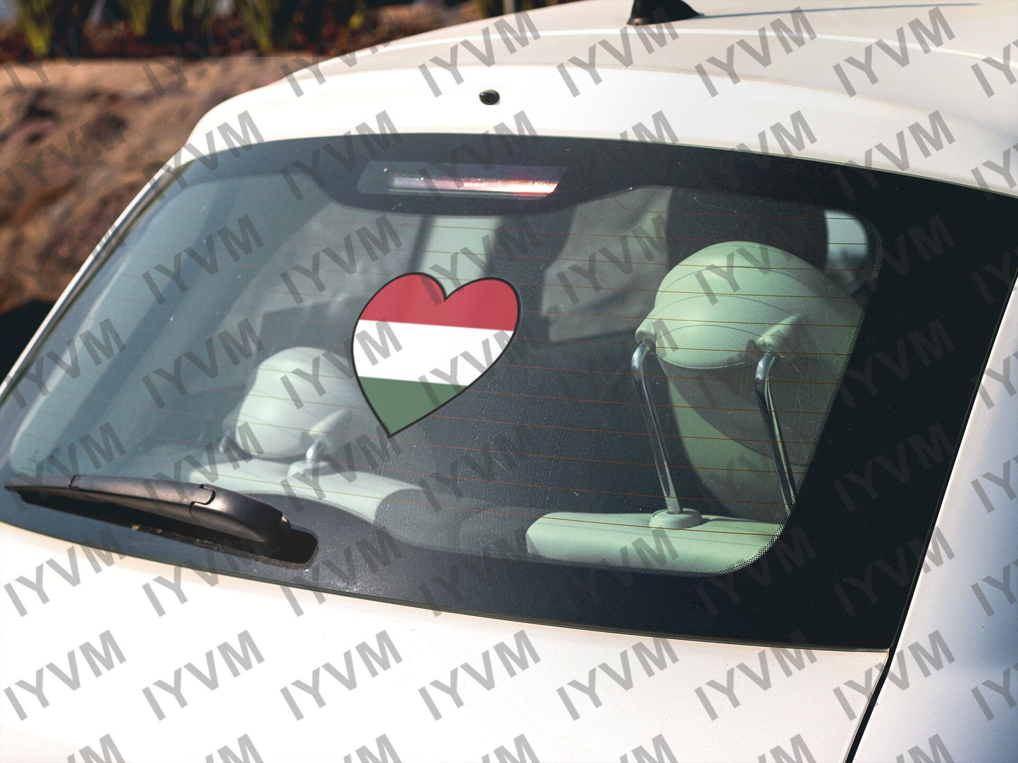 Hungary Flag Heart Sticker Decal / Magyarország / Budapest / Hungarian