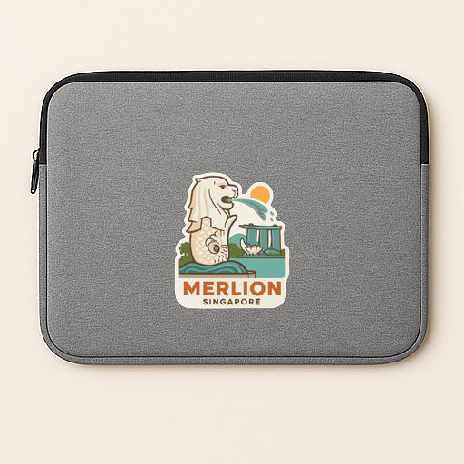 Merlion Singapore Iron On Heat Transfer Vinyl HTV Die-Cut Symbolic Landmark