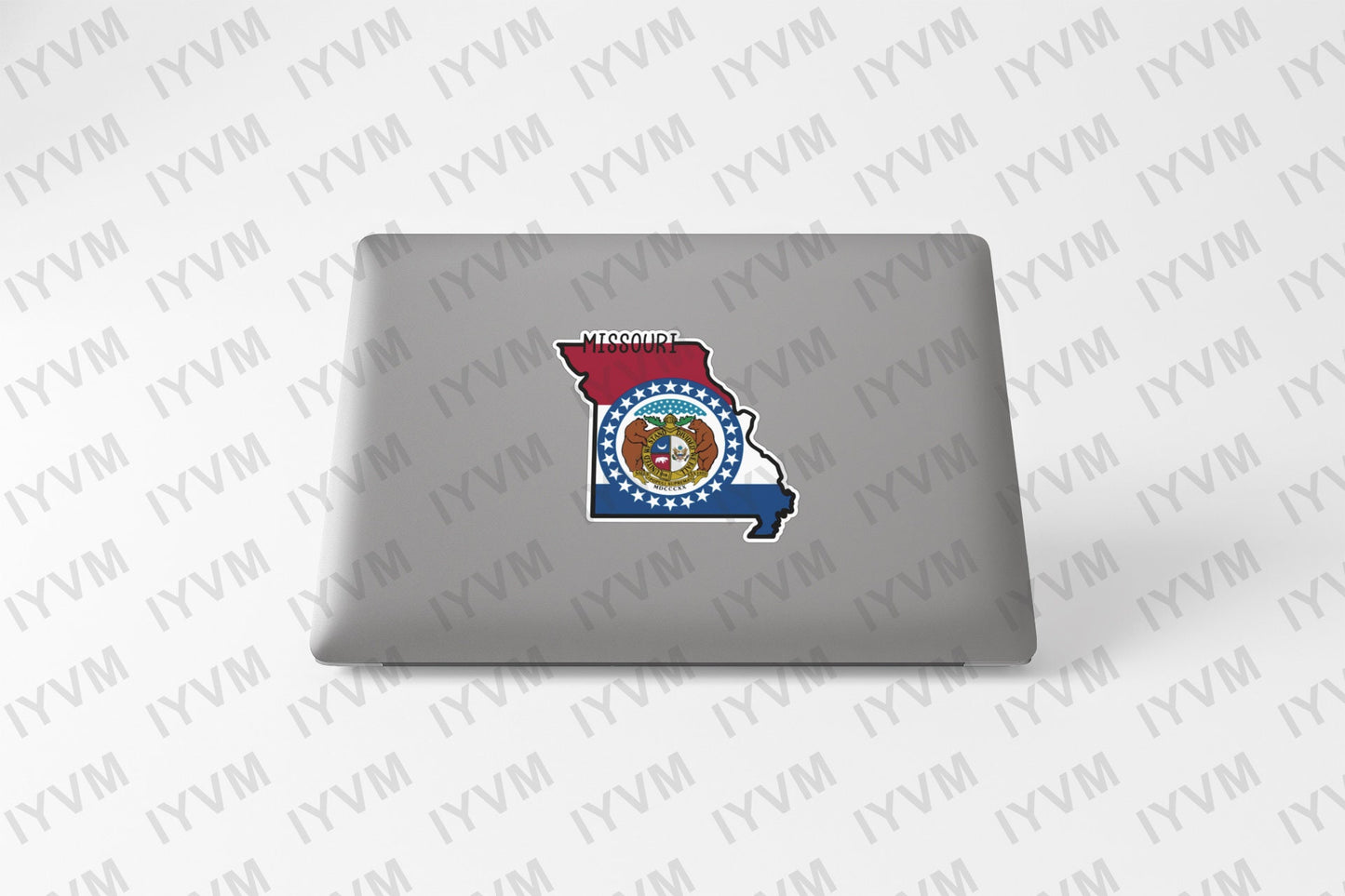 State of Missouri Map Flag Sticker Decal  USA Missouri State  Jefferson City  The Show Me State  Bullion State  Gateway to the West