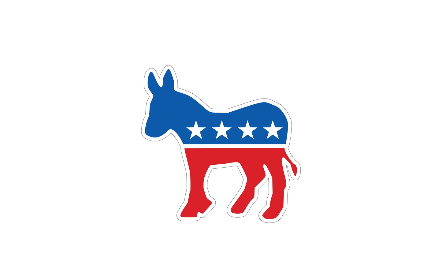 Democratic Donkey Joe Biden Kamala Harris Sticker Decal Democratic Party Democrat 2024 Presidential Election