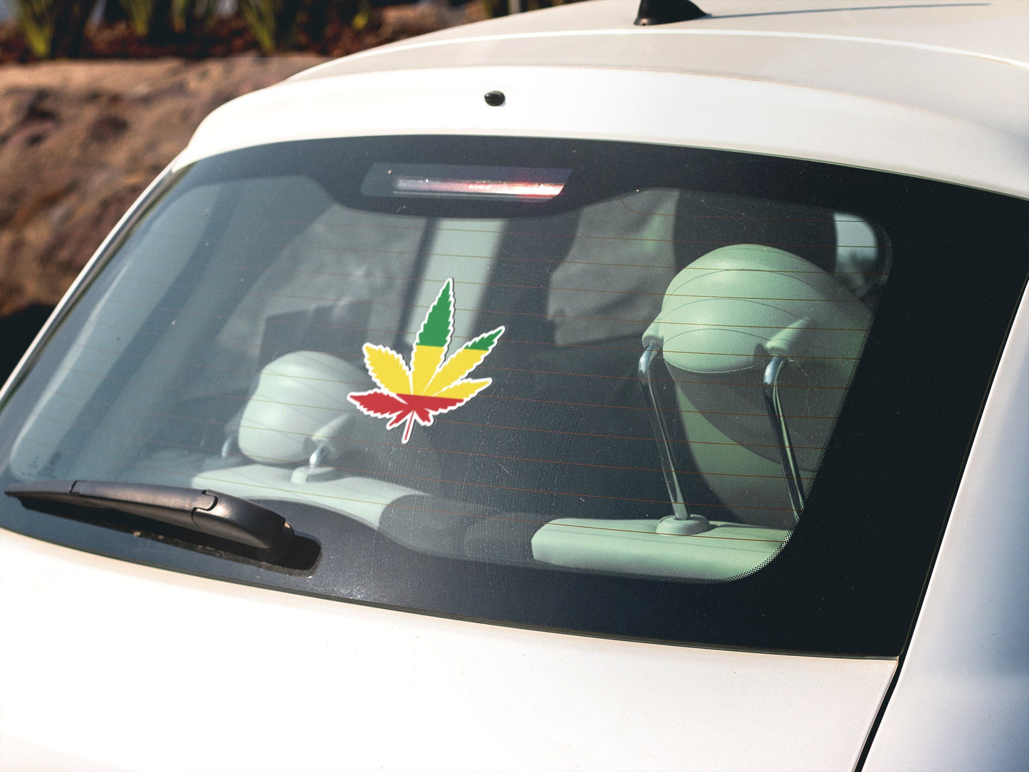 Rasta Mota Leaf Sticker Decal Rastafari Rastafarianism Jamaica Rastafarian Reggae Caribbean Cannabis Pot Legalization Marijuana Weed