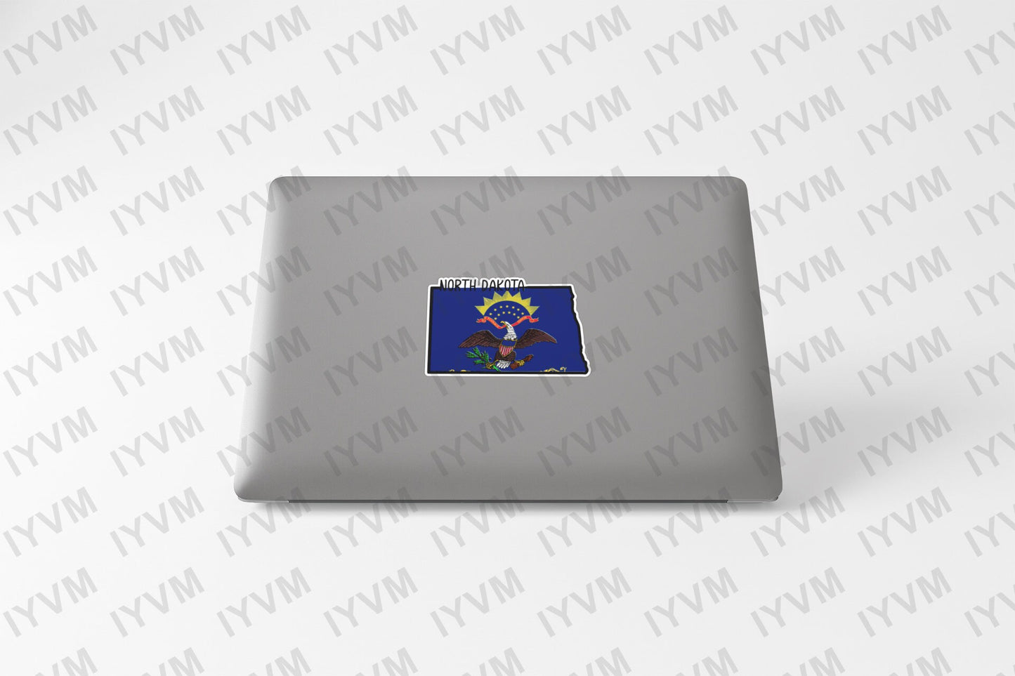State of North Dakota Map Flag Sticker Decal  USA North Dakota State  Bismarck  The Peace Garden State  Flickertail State  Rough Rider