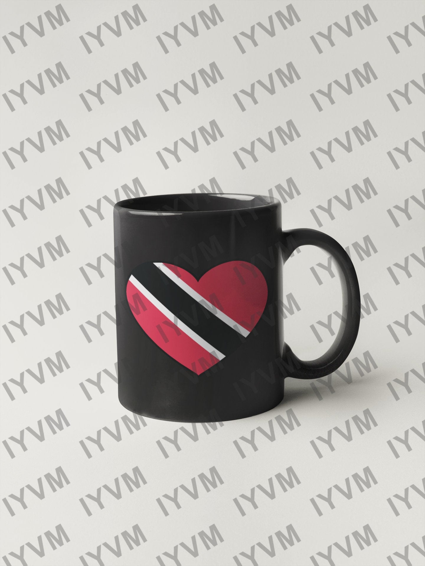 Trinidad and Tobago Flag Heart Sticker Decal / Together We Aspire, Together We Achieve / Port of Spain / Trinbagonian / Trini