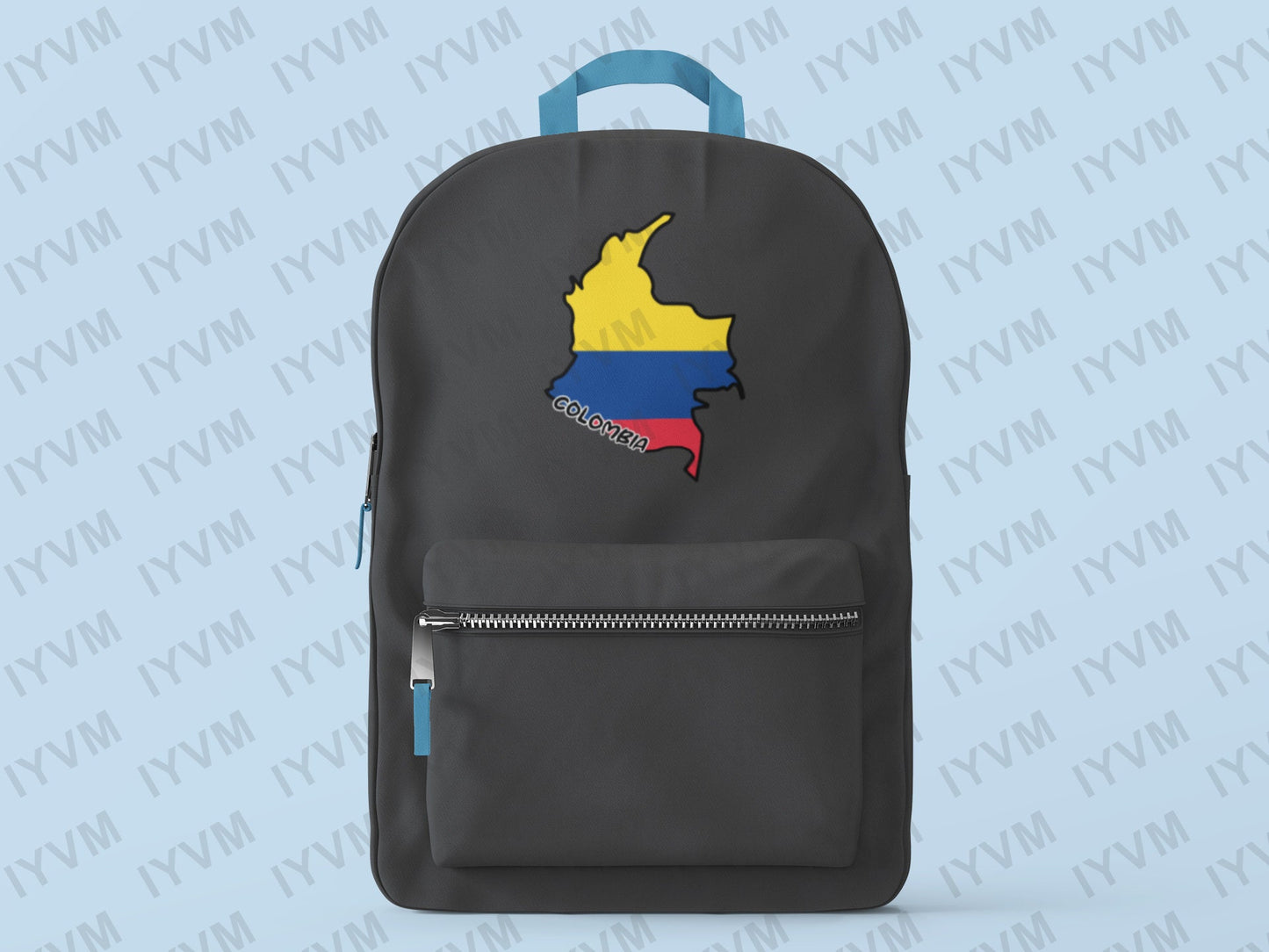 Colombia Map Iron On Heat Transfer Vinyl HTV / Republic of Colombia / Libertad y Orden / Bogotá / Colombian