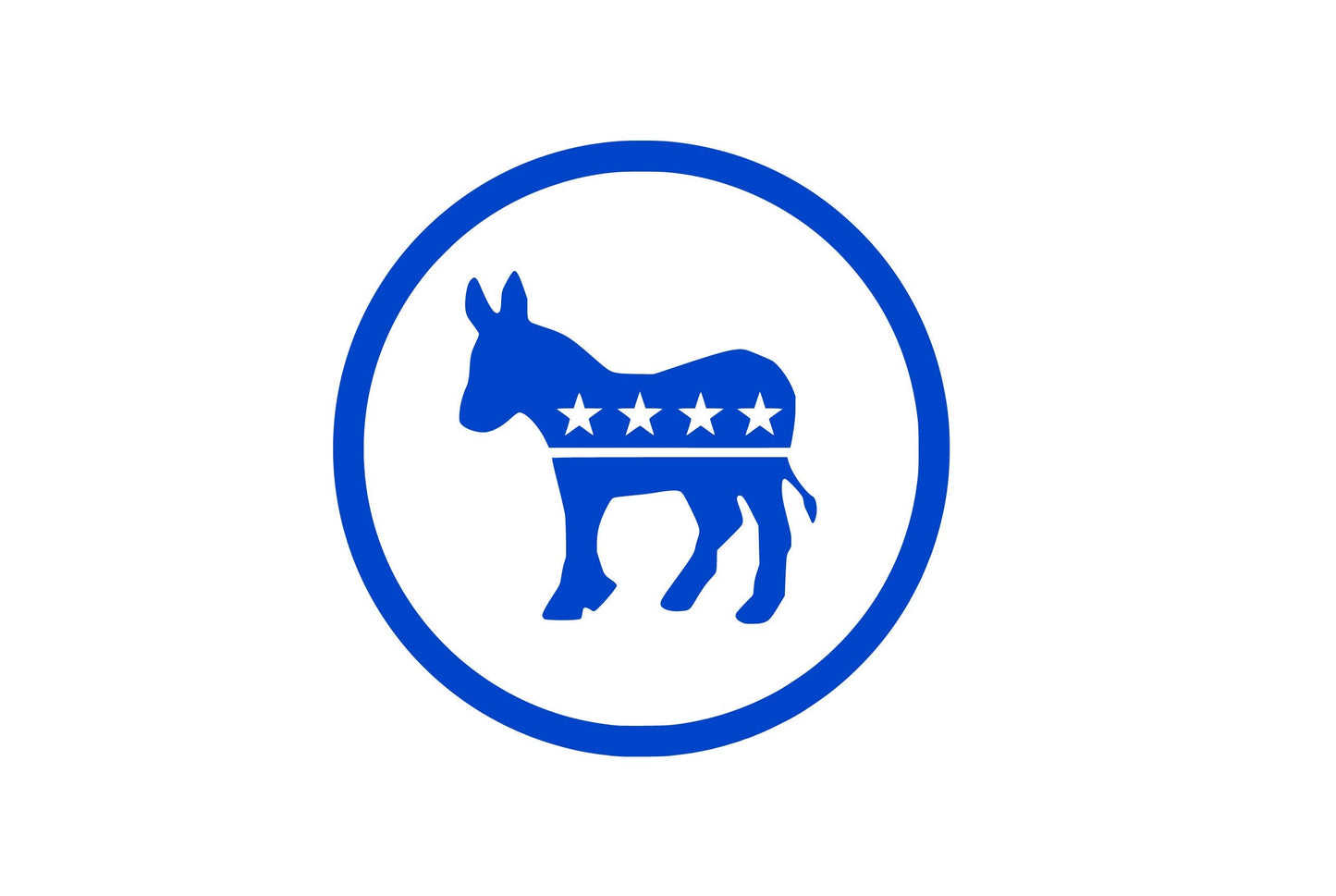 Democratic Donkey Joe Biden Kamala Harris Sticker Decal Democratic Party Democrat 2024 Presidential Election